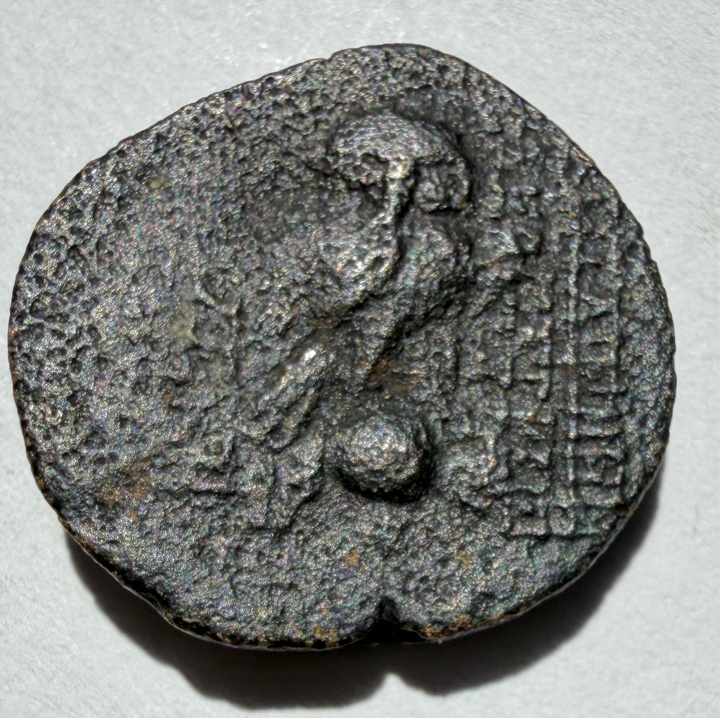 Greek Seleucid-Cleopatra Thea & Antiochus VIII-Owl on amphora