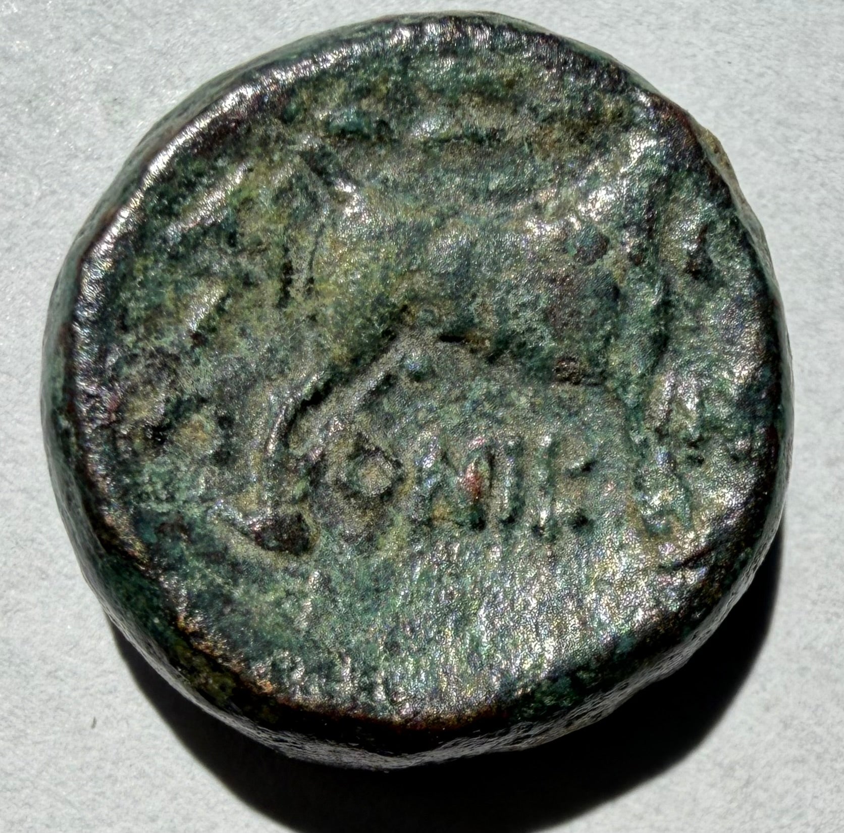Thessalonica AE18 187-131 BC Dionysos/ Goat Sears 1466