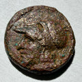 Agathokles (c. 317–289 BC)litra AE14 Syracuse, Sicily. Athena/winged thunderbolt