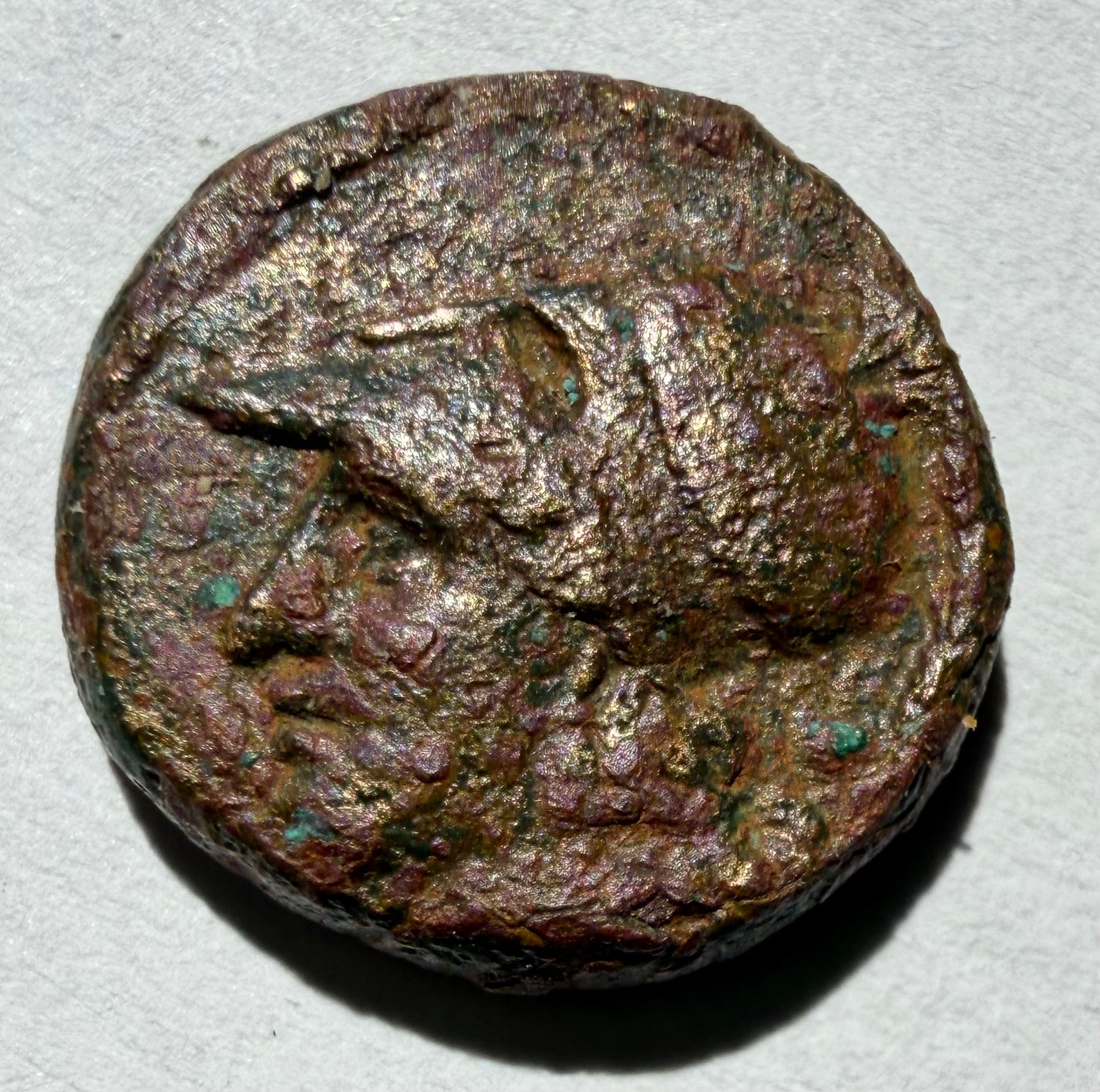 Agathokles (c. 317–289 BC)litra AE14 Syracuse, Sicily. Athena/winged thunderbolt