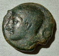 Sicily 1st Punic wars. AE 18. Tanit/ Pegasus