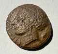 Syracuse, Sicily-Hieron II ( 275–215 BC) AE14. Persephone, butting bull
