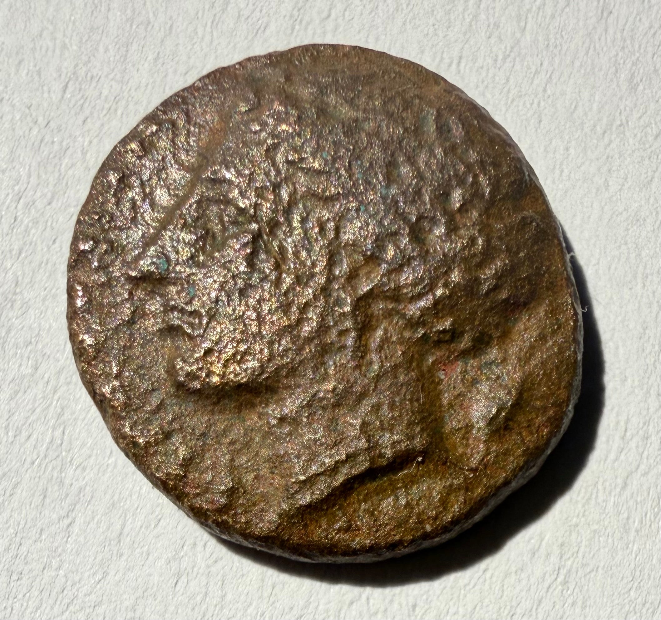 Syracuse, Sicily-Hieron II ( 275–215 BC) AE14. Persephone, butting bull