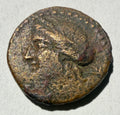 Sicily-Syracuse AE14 Persephone/Oak wreath 214-212 BC