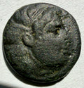 Seleukos I Nikator 1/2 unit 13mm-312–281 BC. Medusa/Bull