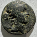 Macedonia AE13 Apollo/ bull left. Terone 350-300 BC