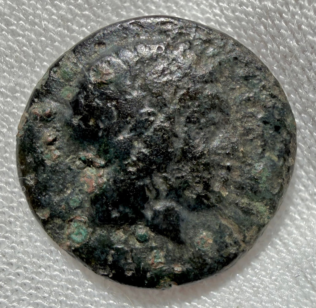 GREEK. IONIA, Kolophon. ae15 Apollo / Horse forepart