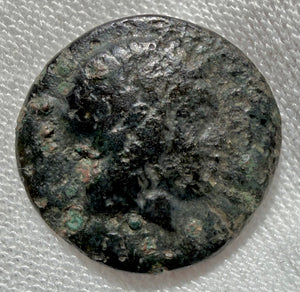 GREEK. IONIA, Kolophon. ae15 Apollo / Horse forepart