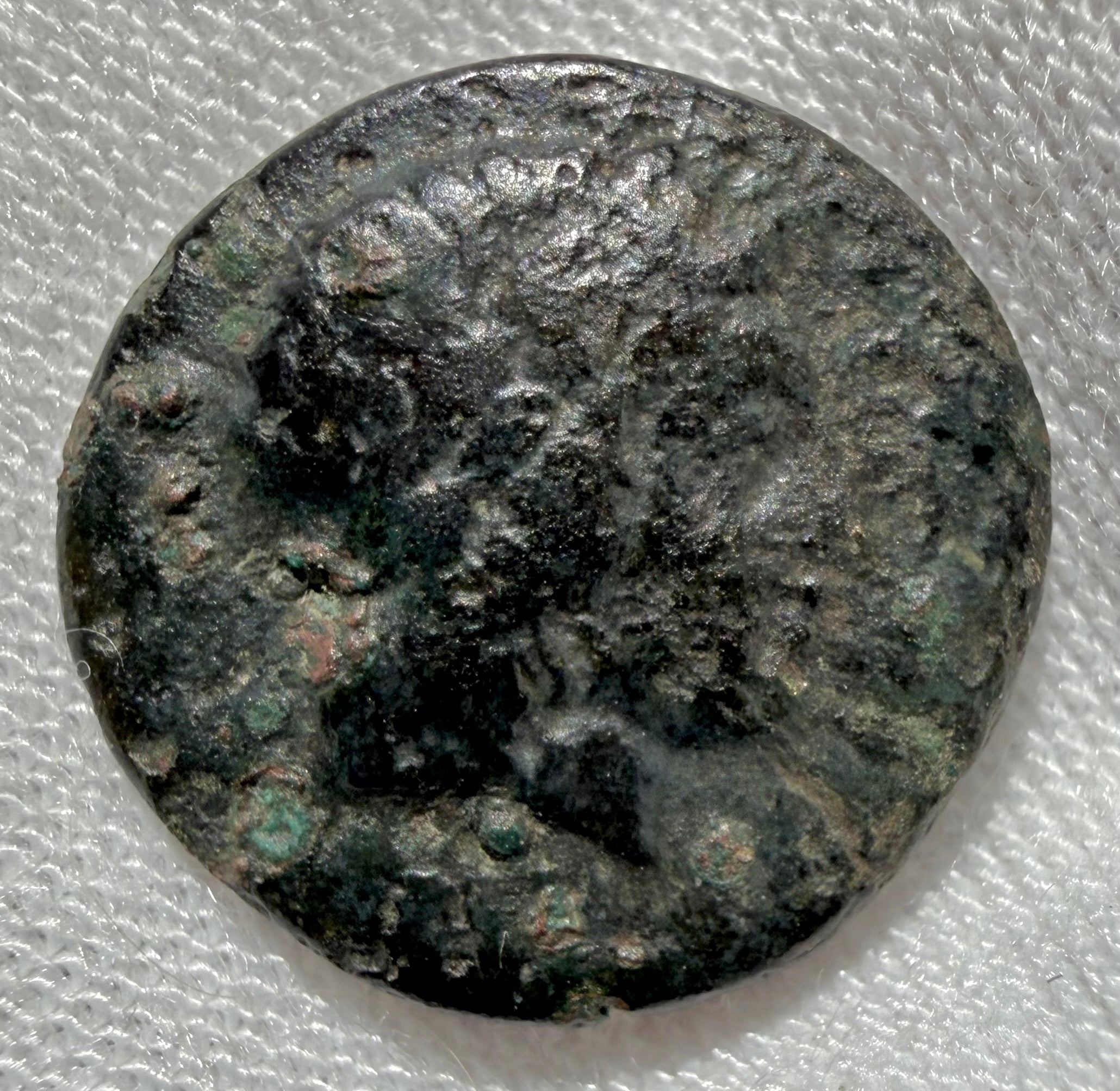 GREEK. IONIA, Kolophon. ae15 Apollo / Horse forepart