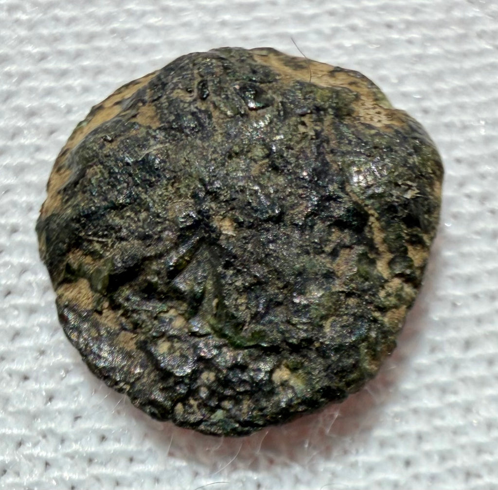 Temnos-Aiolis. Dionysus/Grapes Sears 4228 AE8 0.53 grams
