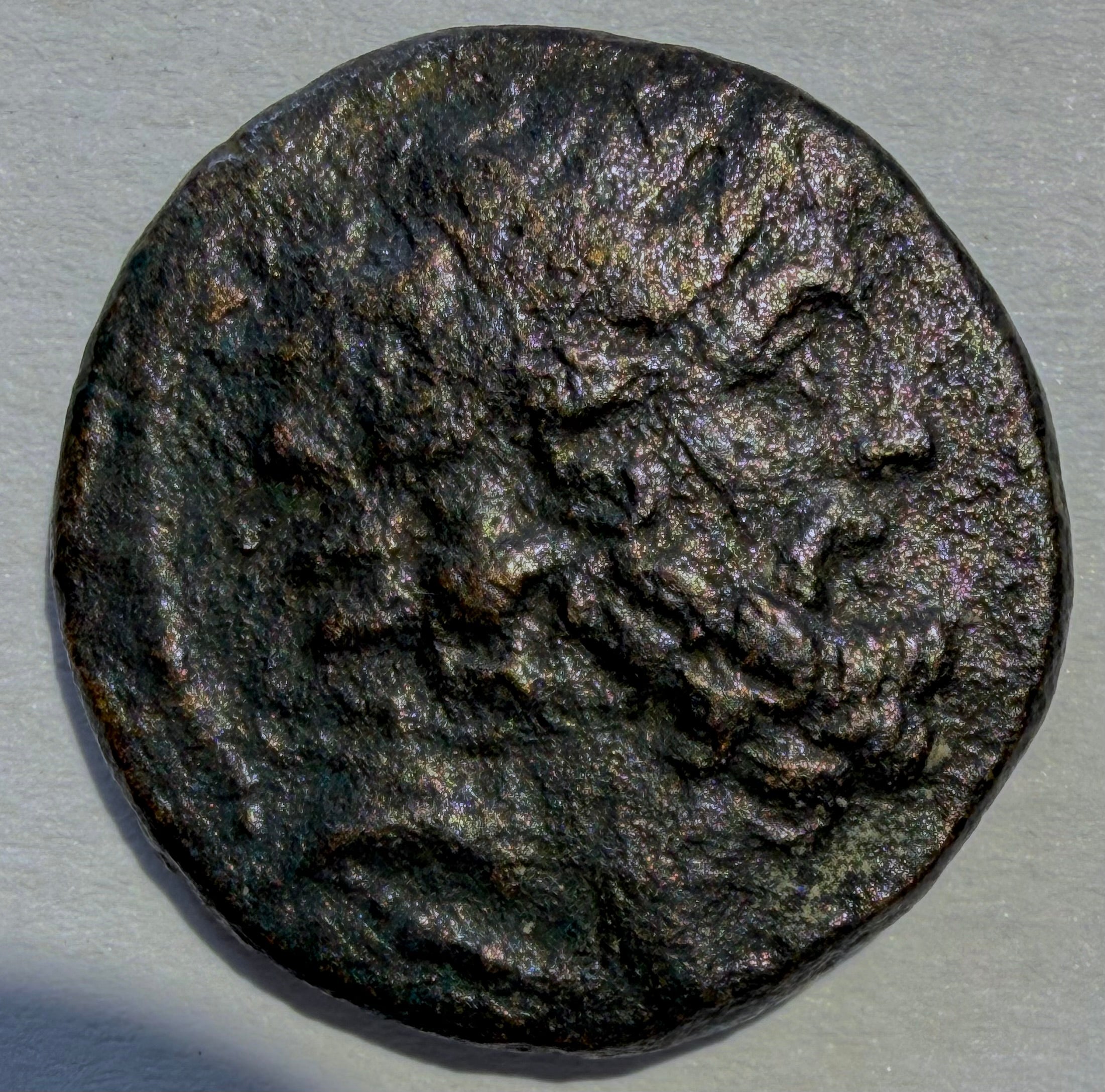 Antioch Syria AE22 Zeus / Zeus Seated holding Nike 25/24 BC 7.39g Sear 5854