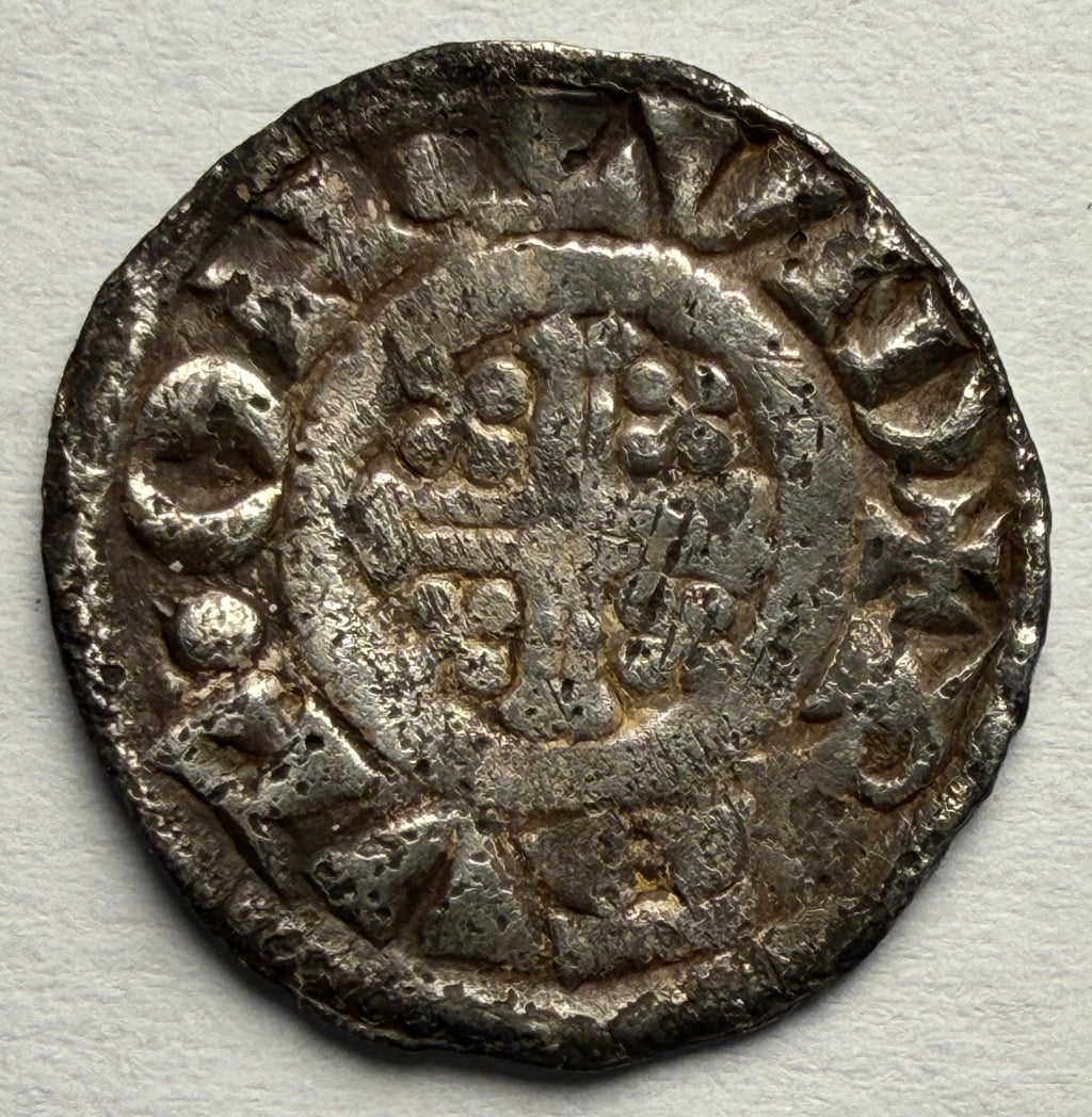 King John hammered penny class 5c-RAVF ON LUND