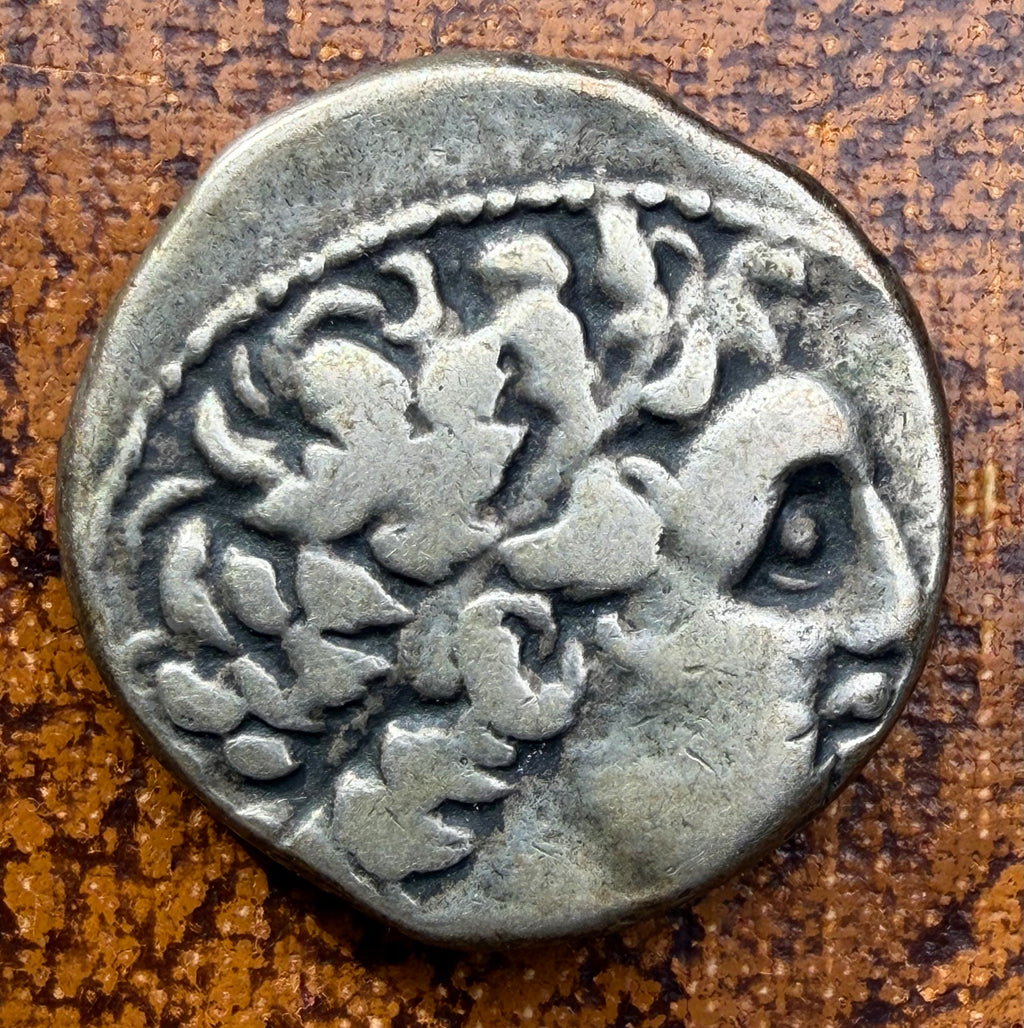 Silver tetradrachm.Ptolemaic Kingdom of Egypt,Ptolemy XII Neos Dionysios,year 15