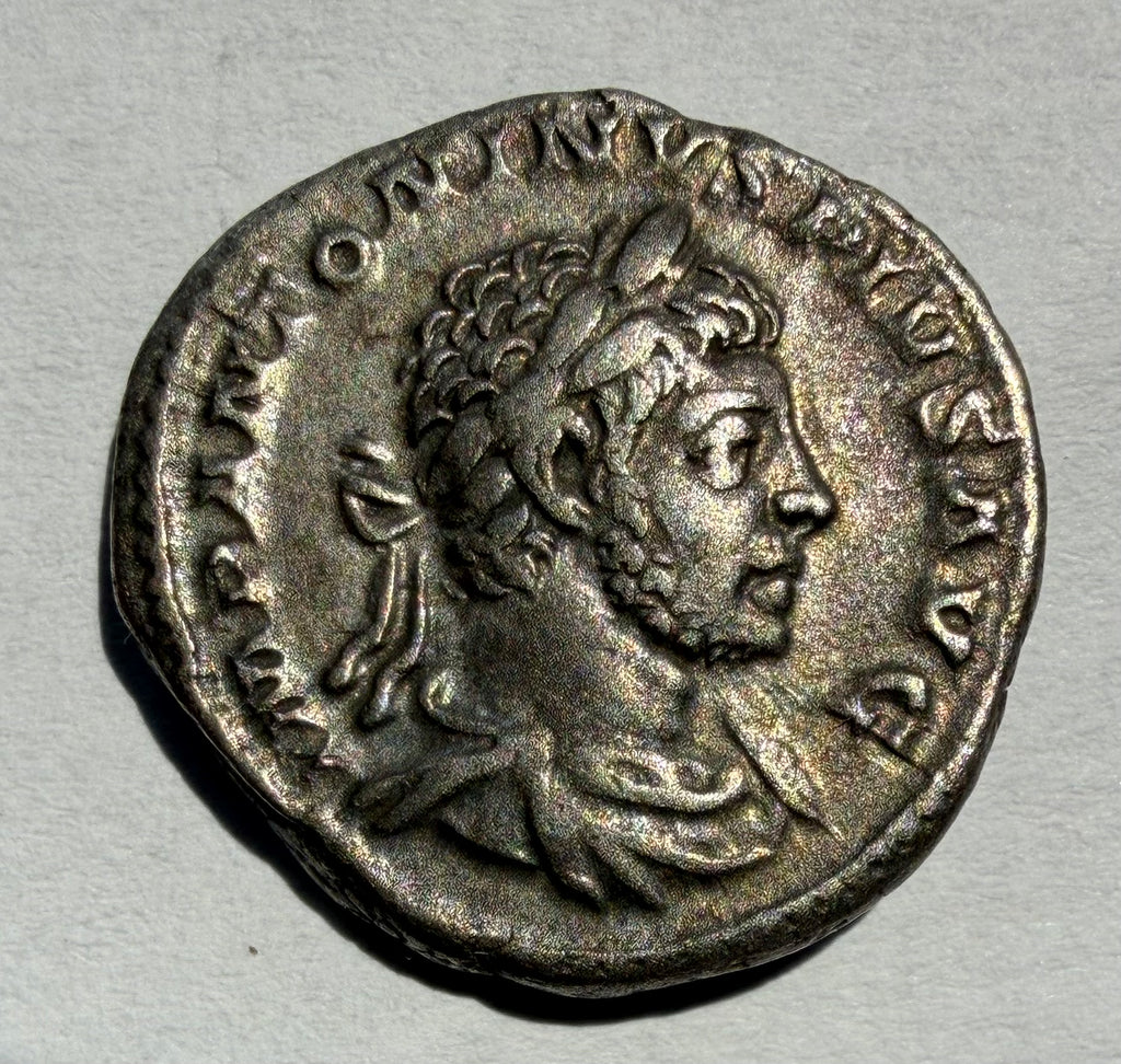 High grade denarius of Emperor Elagabalus (AD 218-222)-Invictus Sacerdos