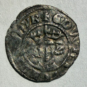 Edward I penny, class 9b, star on breast. London