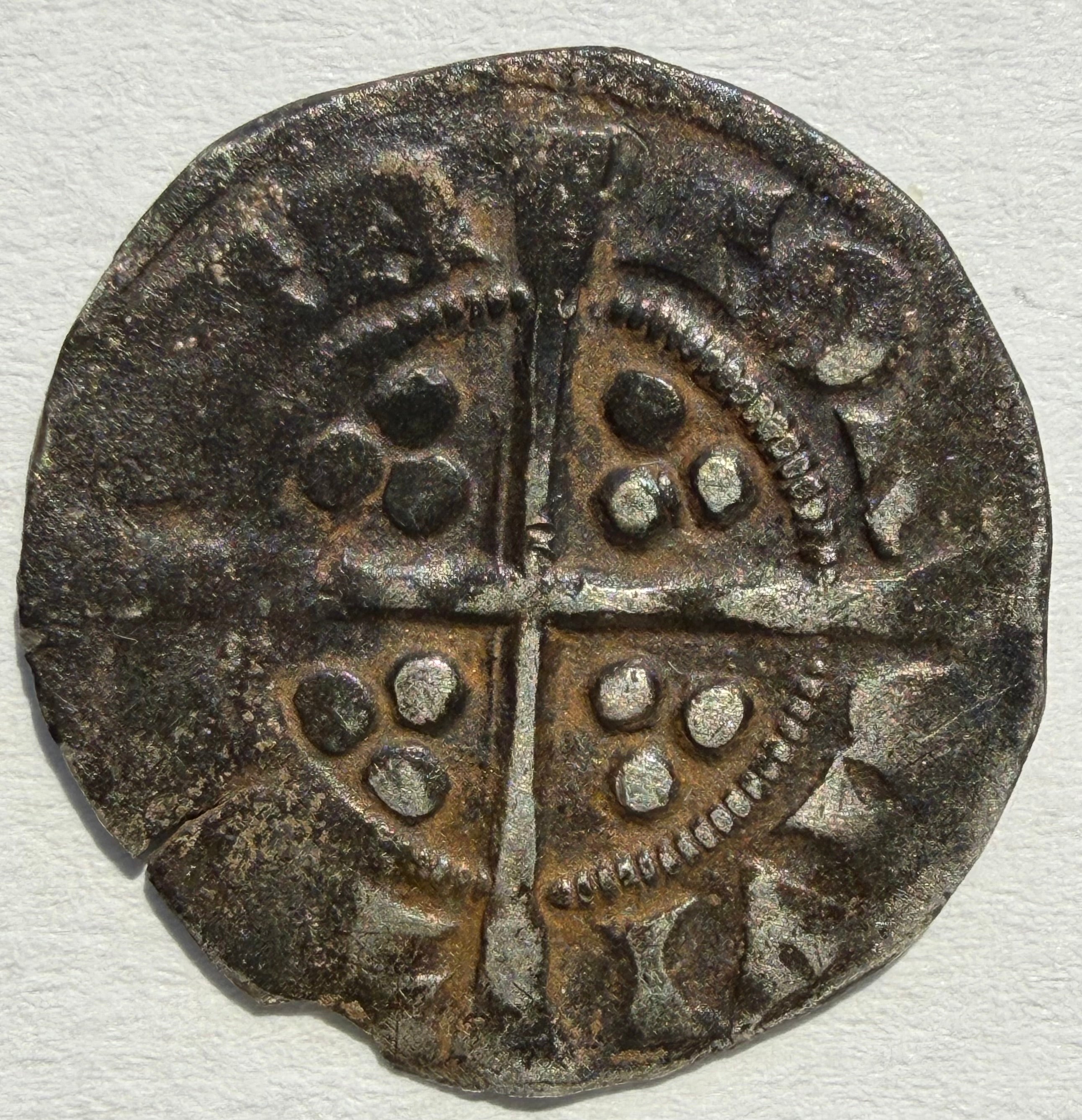 Edward II penny, class 15b Cantor