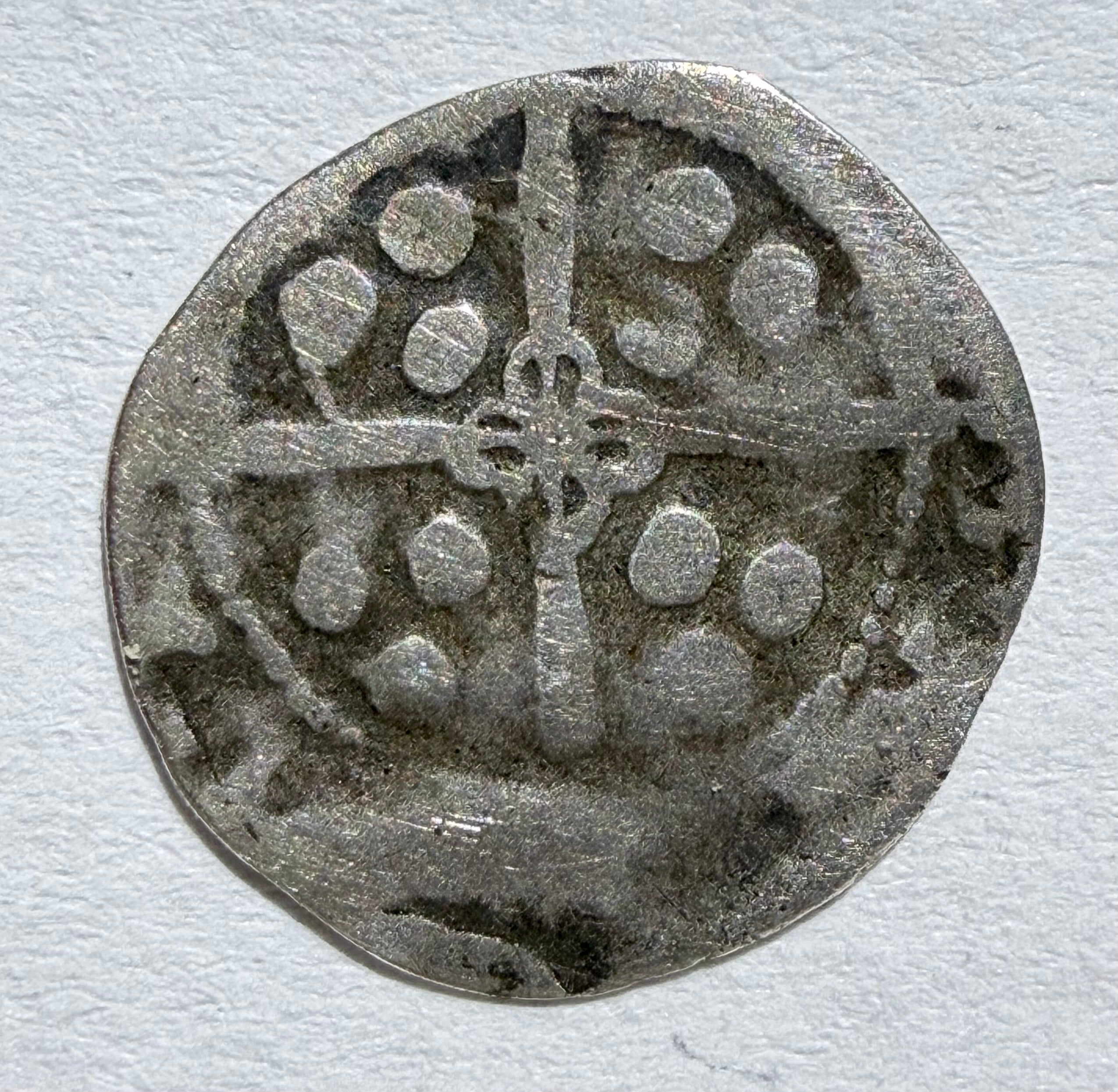 Edward IV hammered penny York 1464-70 Archbishop Neville G and Key