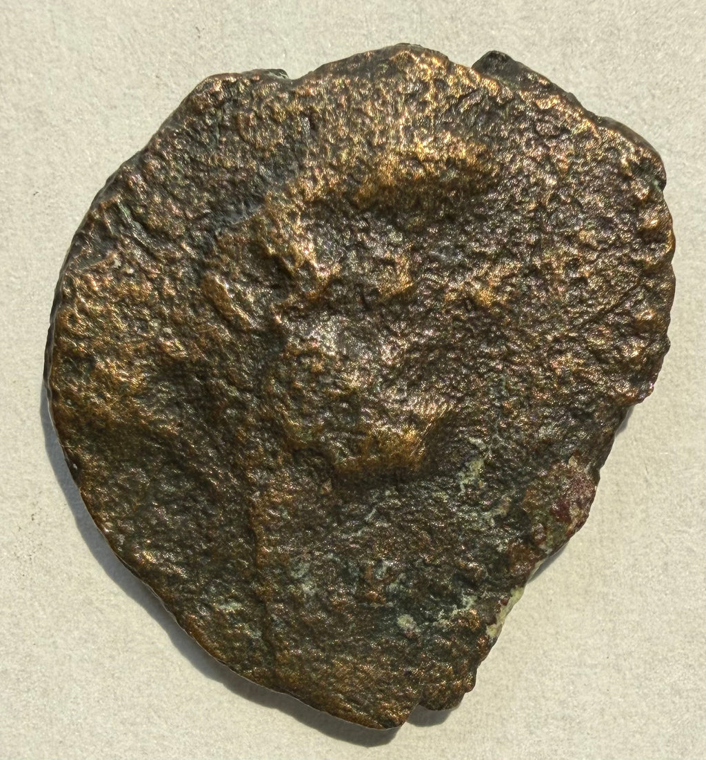 Roman Republic Bronze Semuncia ae20- Mercury right/prow