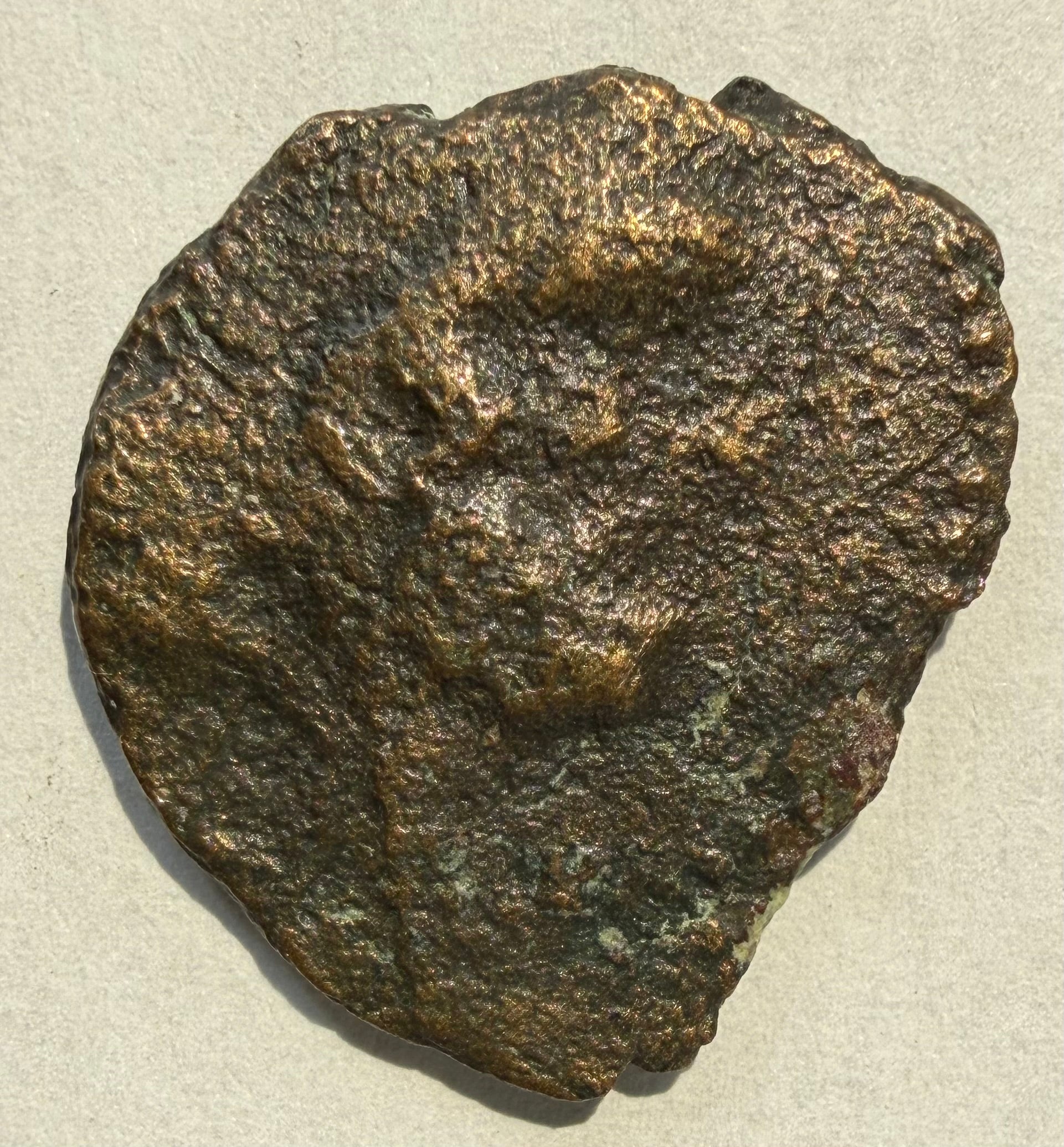 Roman Republic Bronze Semuncia ae20- Mercury right/prow