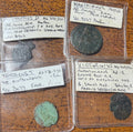 4 low grade Roman coins from old collection