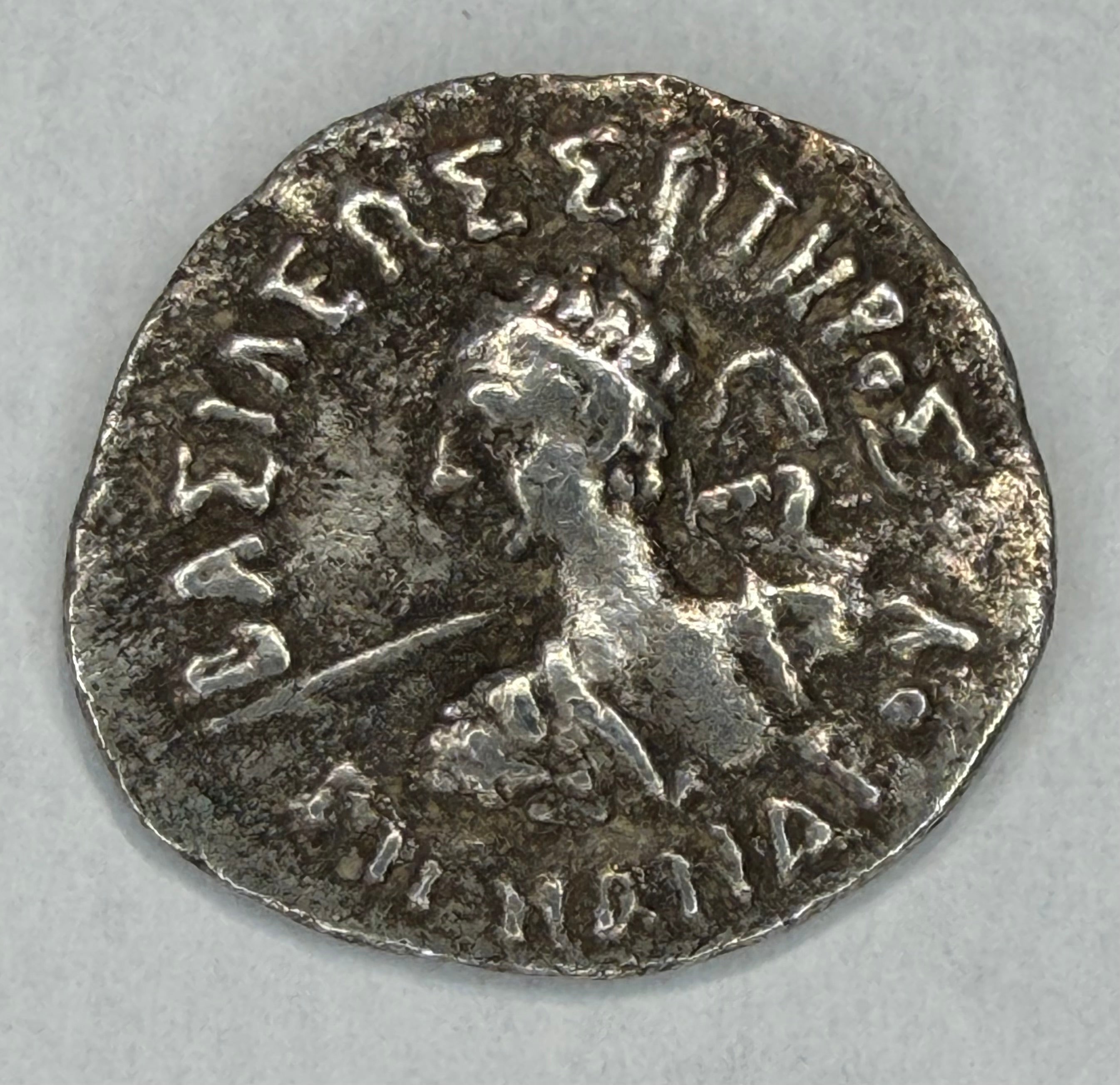 Indo-Greek Menander I Silver Drachm 160-145 BC)Heroic Bust /Athena -Spink ticket