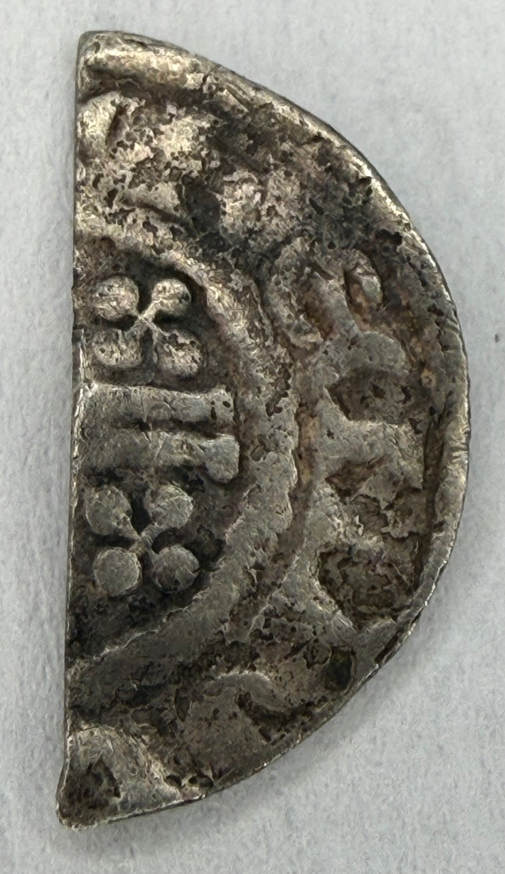 King Henry III Short Cross Cut Half Penny-Class 7c Henri on Cant