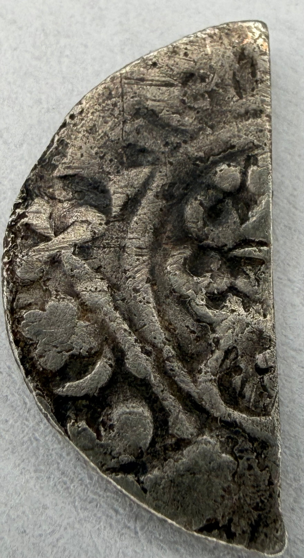 King Henry III Short Cross Cut Half Penny-Class 7c Henri on Cant