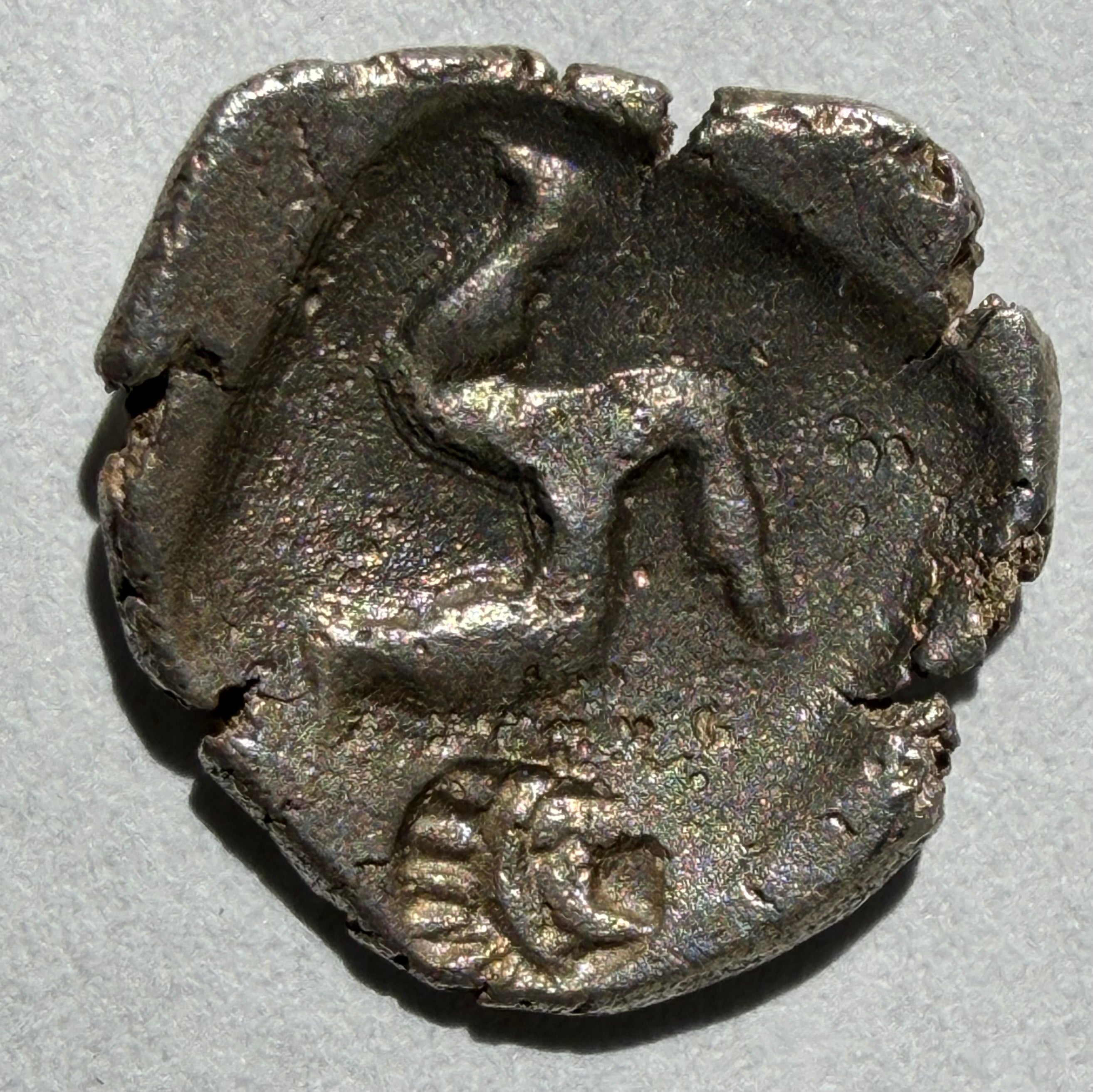 AR Obol of Aspendos -Pamphylia (Obverse: Amphora. Reverse: Triskeles)-Ex Noonans