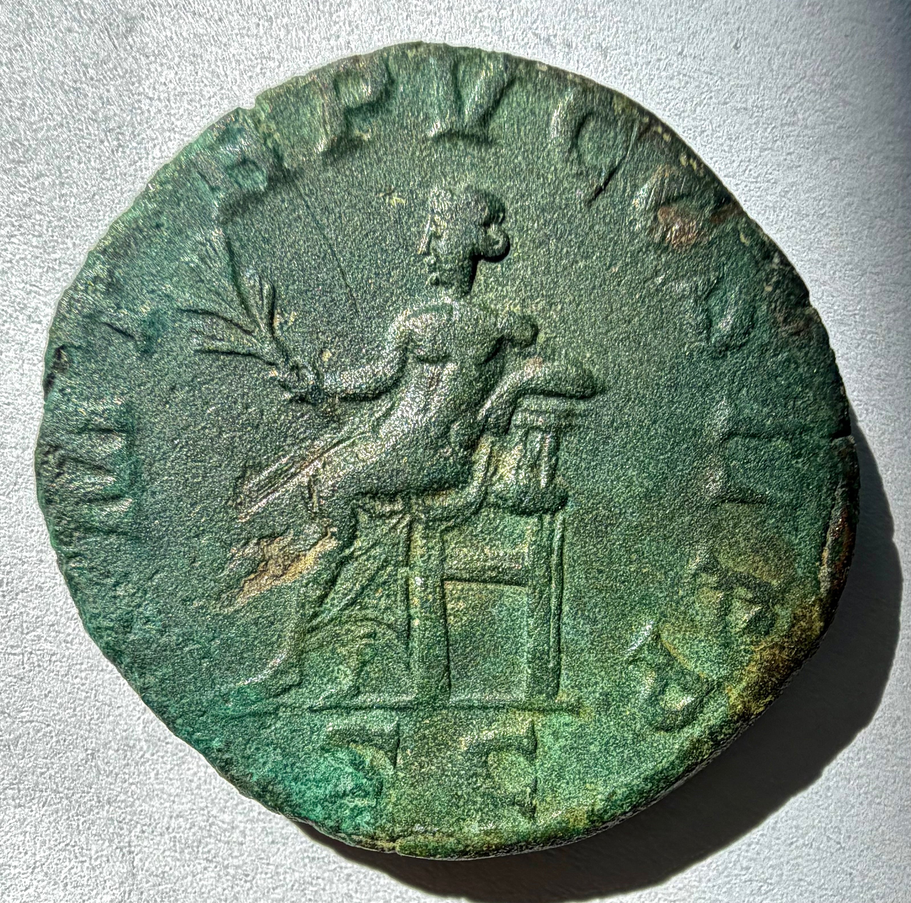 Gordian III Sestertius, Apollo seated, RIC IV-303a, Ex Noonans