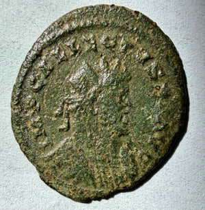 Allectus 293-296 AD, AE Antoninianus, Laetitia