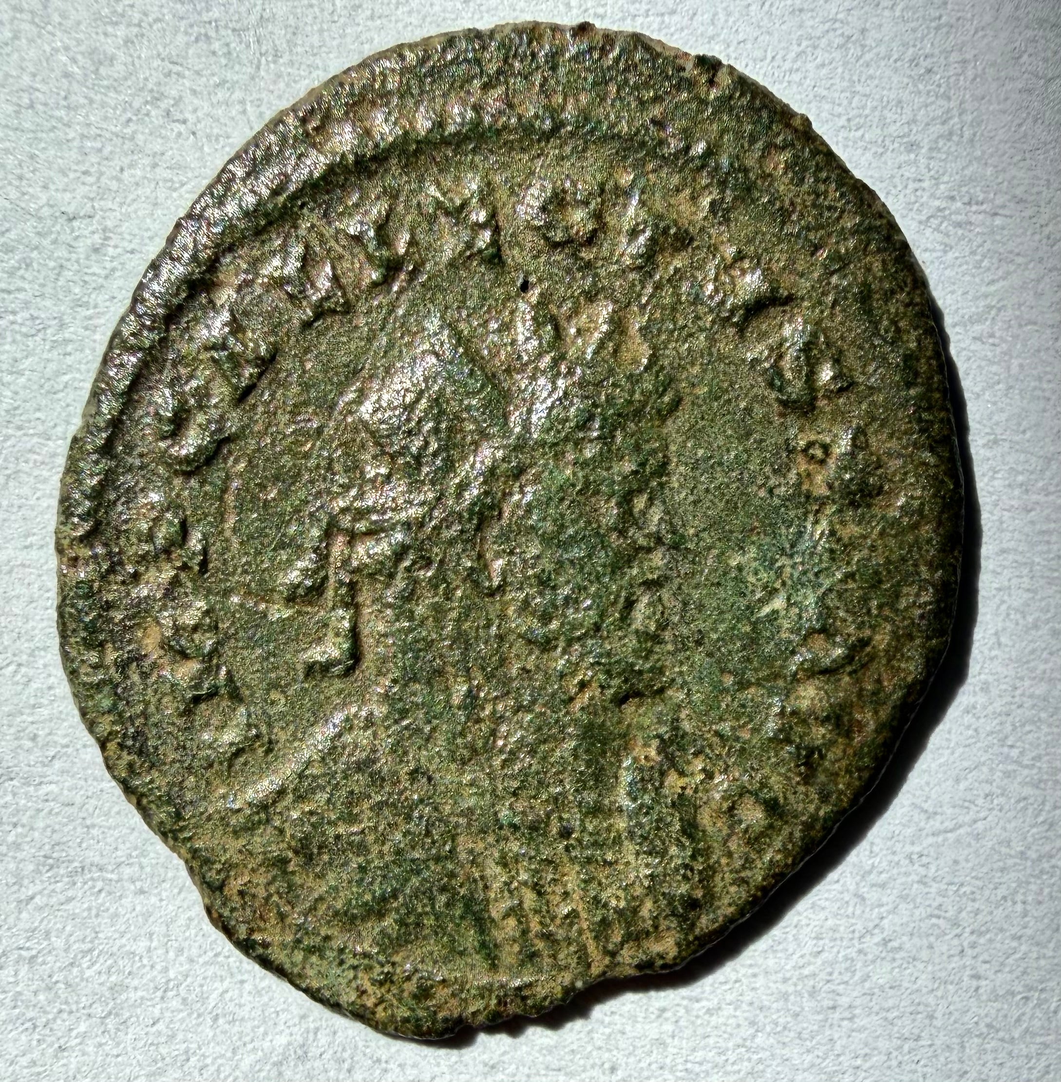 Allectus 293-296 AD, AE Antoninianus, Laetitia