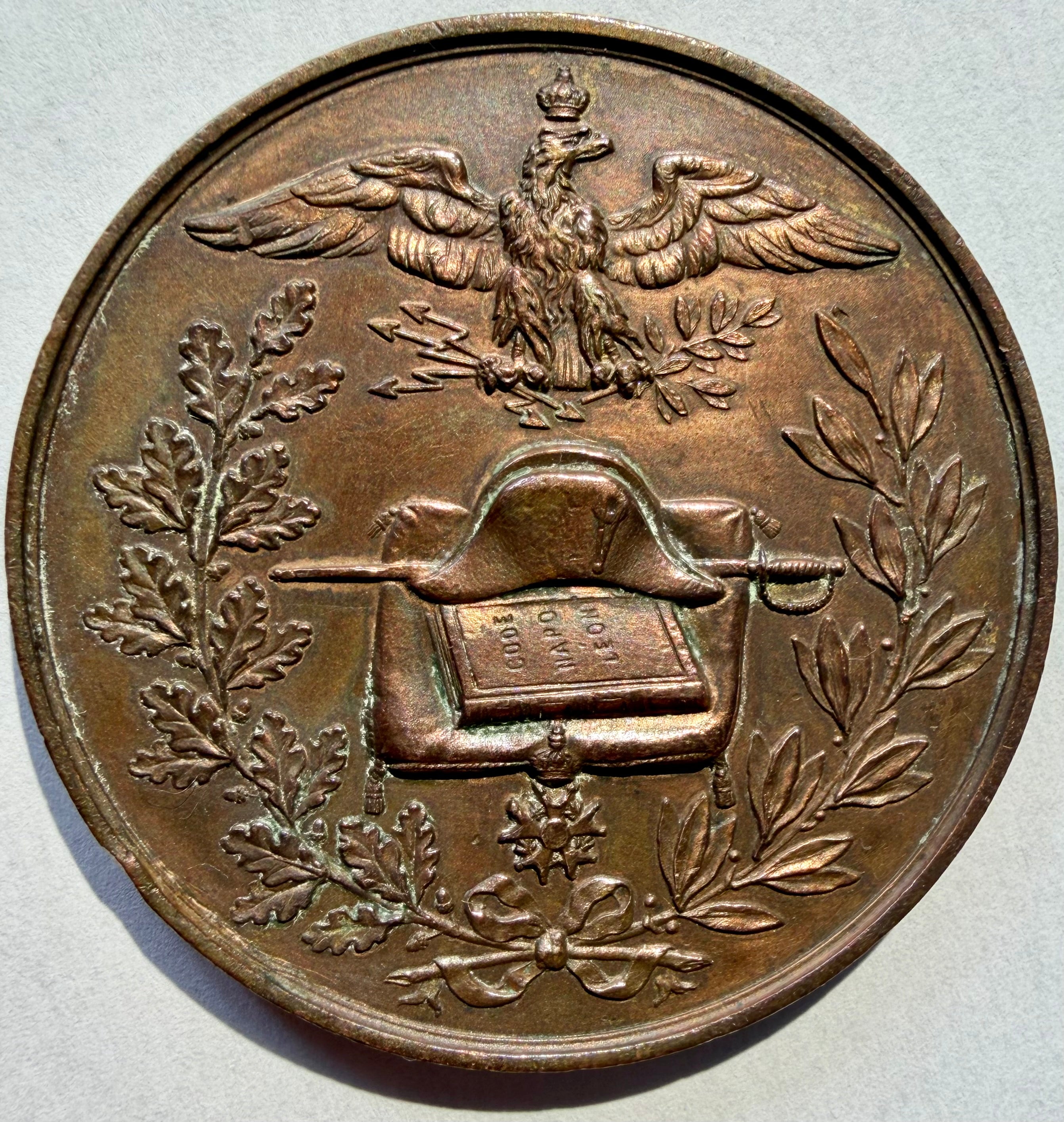 Napoleon I Centenary Medal 1769-1869 Bronze 50mm French Second Empire