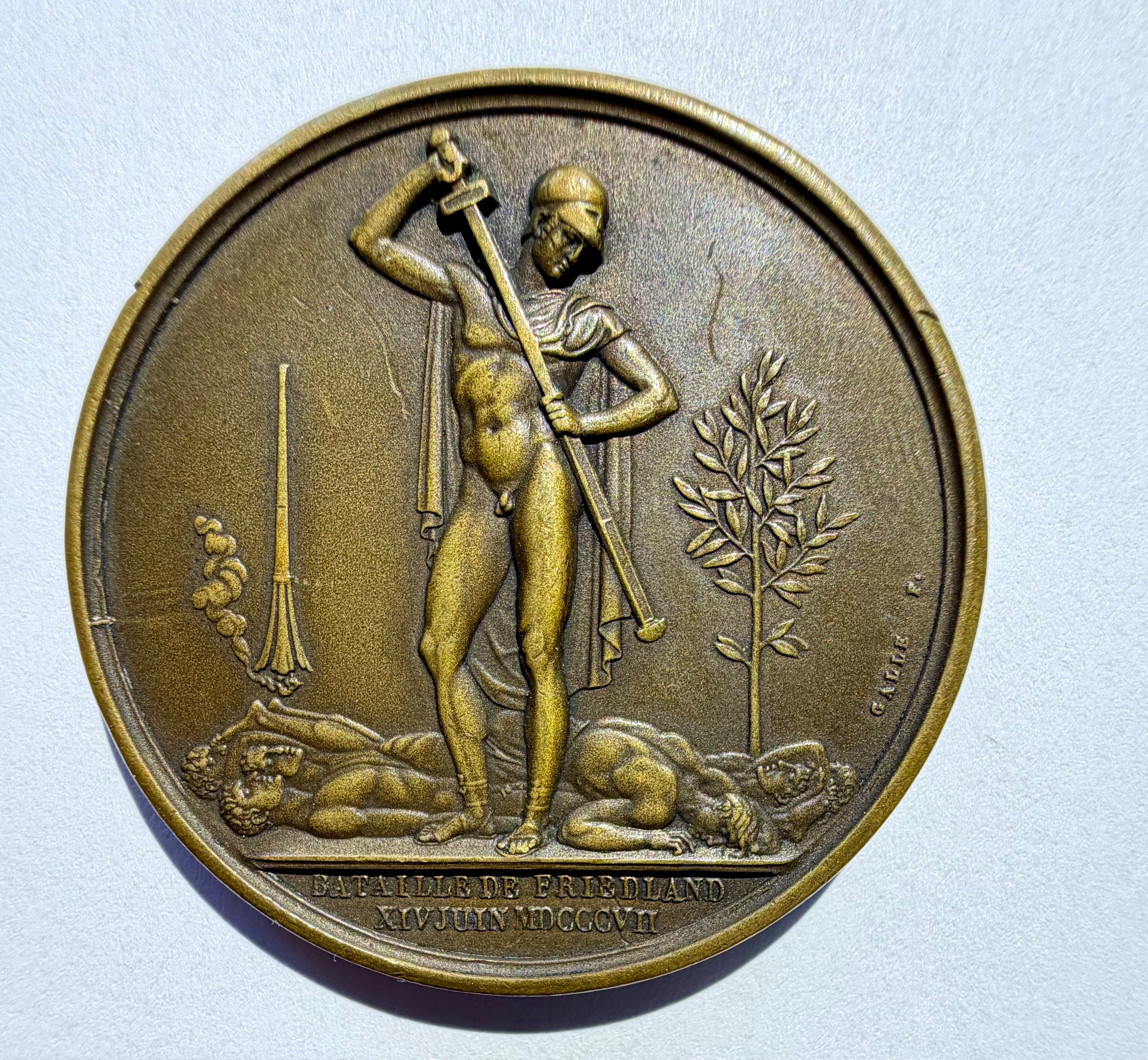 Napoleon 1807 Battle of Friedland Bronze Medal - 40mm Monnaie de Paris Restrike