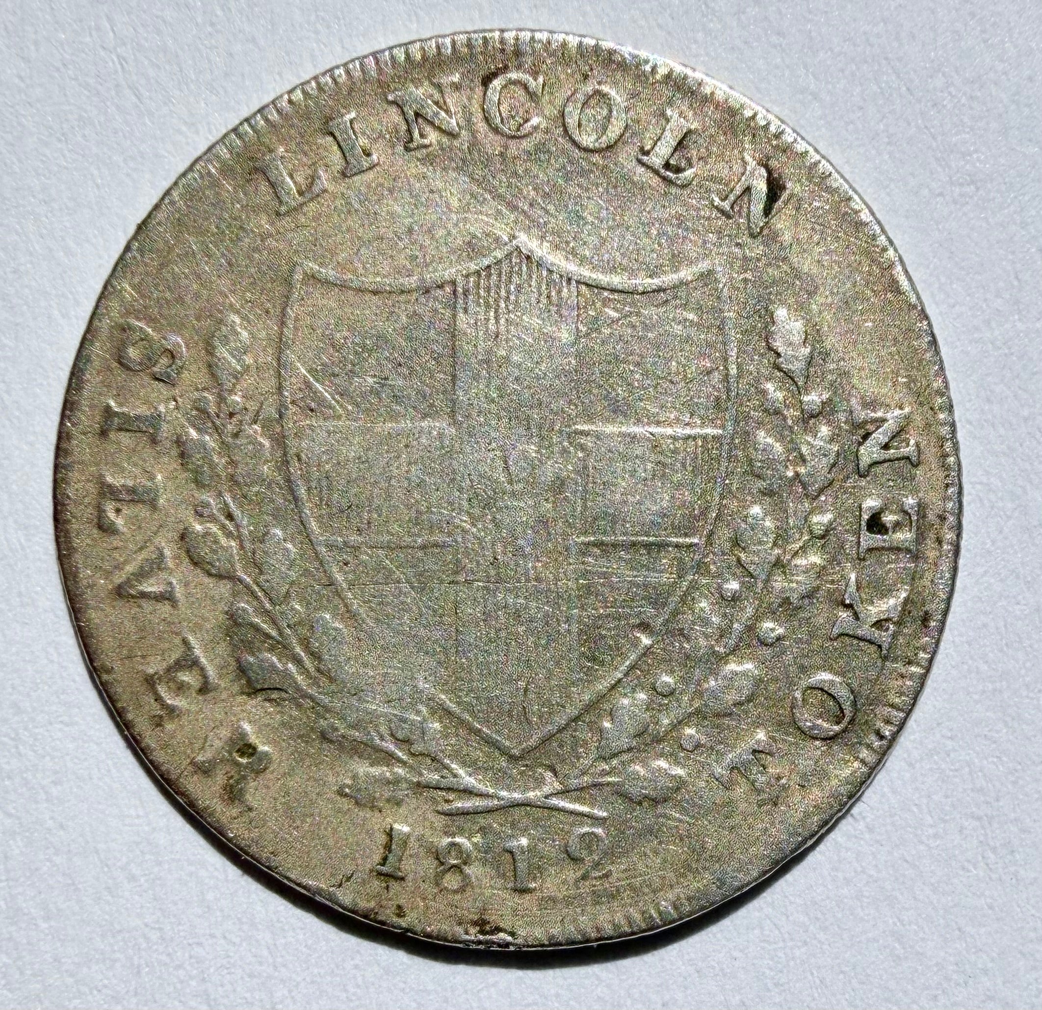 Lincolnshire token, Lincoln Millson & Preston Silver Shilling 1812