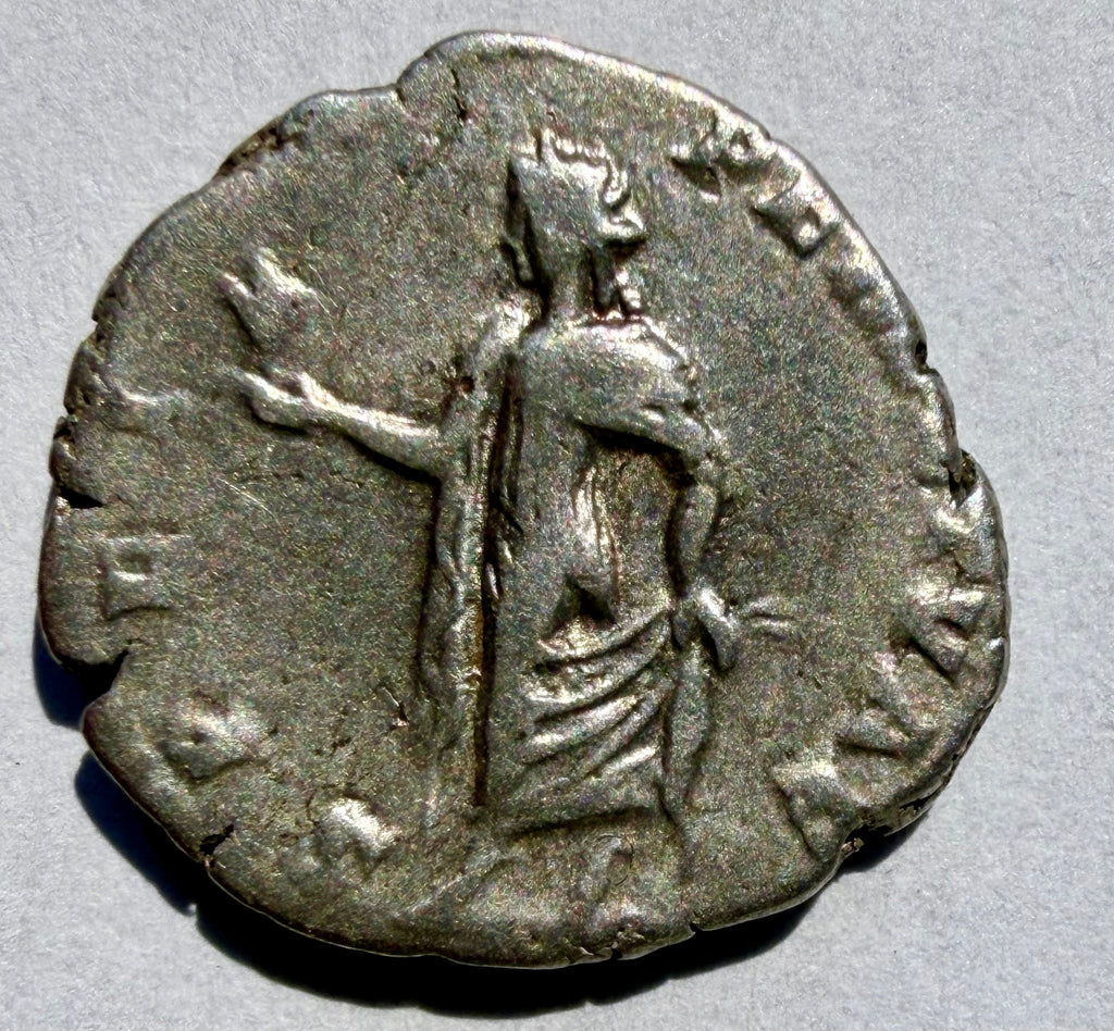 Caracalla as Caesar, 196 - 198 AD, Silver Denarius with Spes-EX Noonans