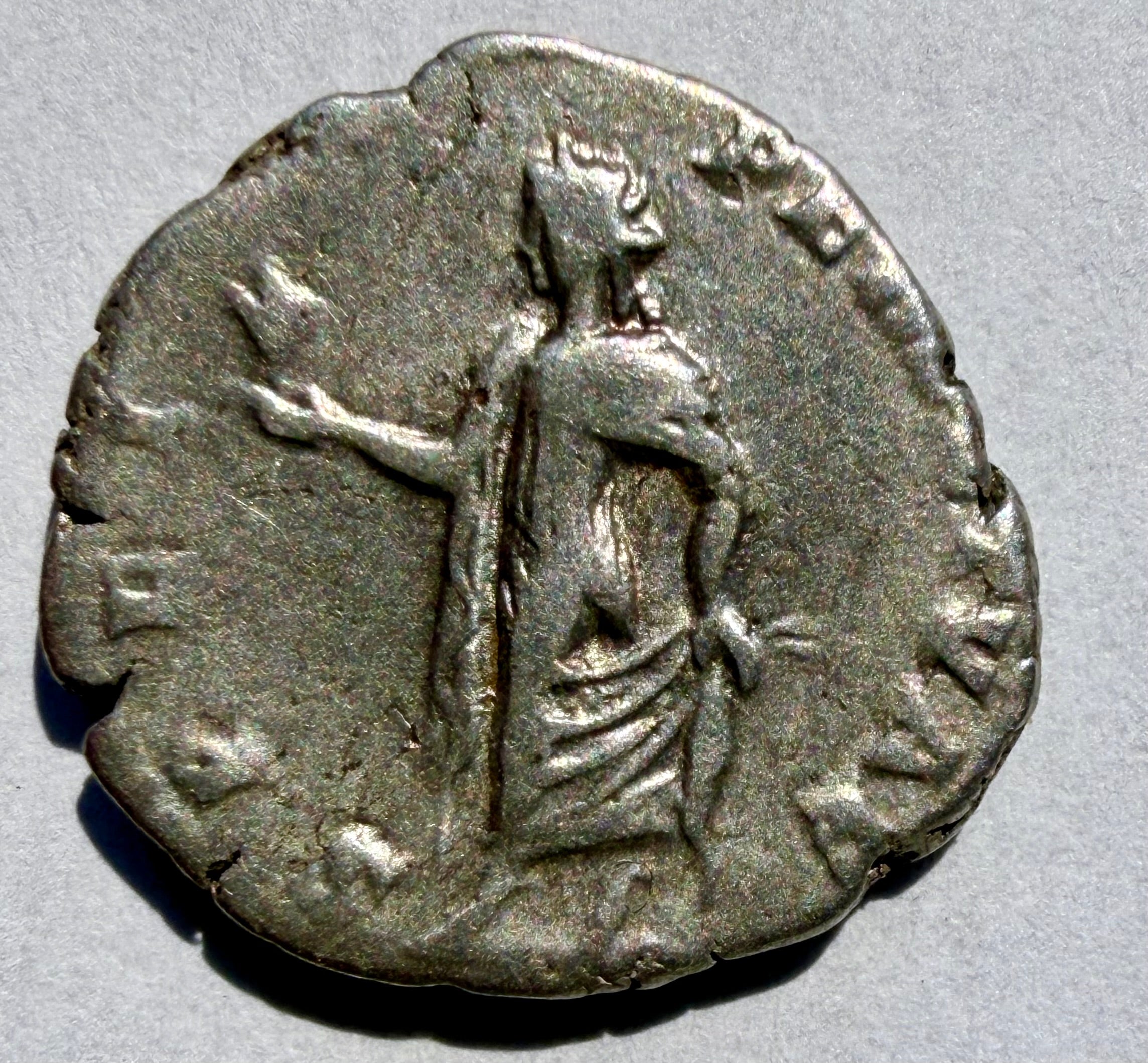 Caracalla as Caesar, 196 - 198 AD, Silver Denarius with Spes-EX Noonans