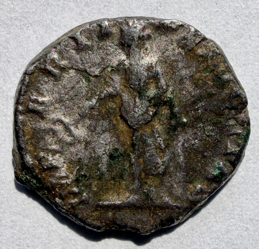 Caracalla denarius (198-217 AD) - Two captives at base of trophy-Ex Noonans