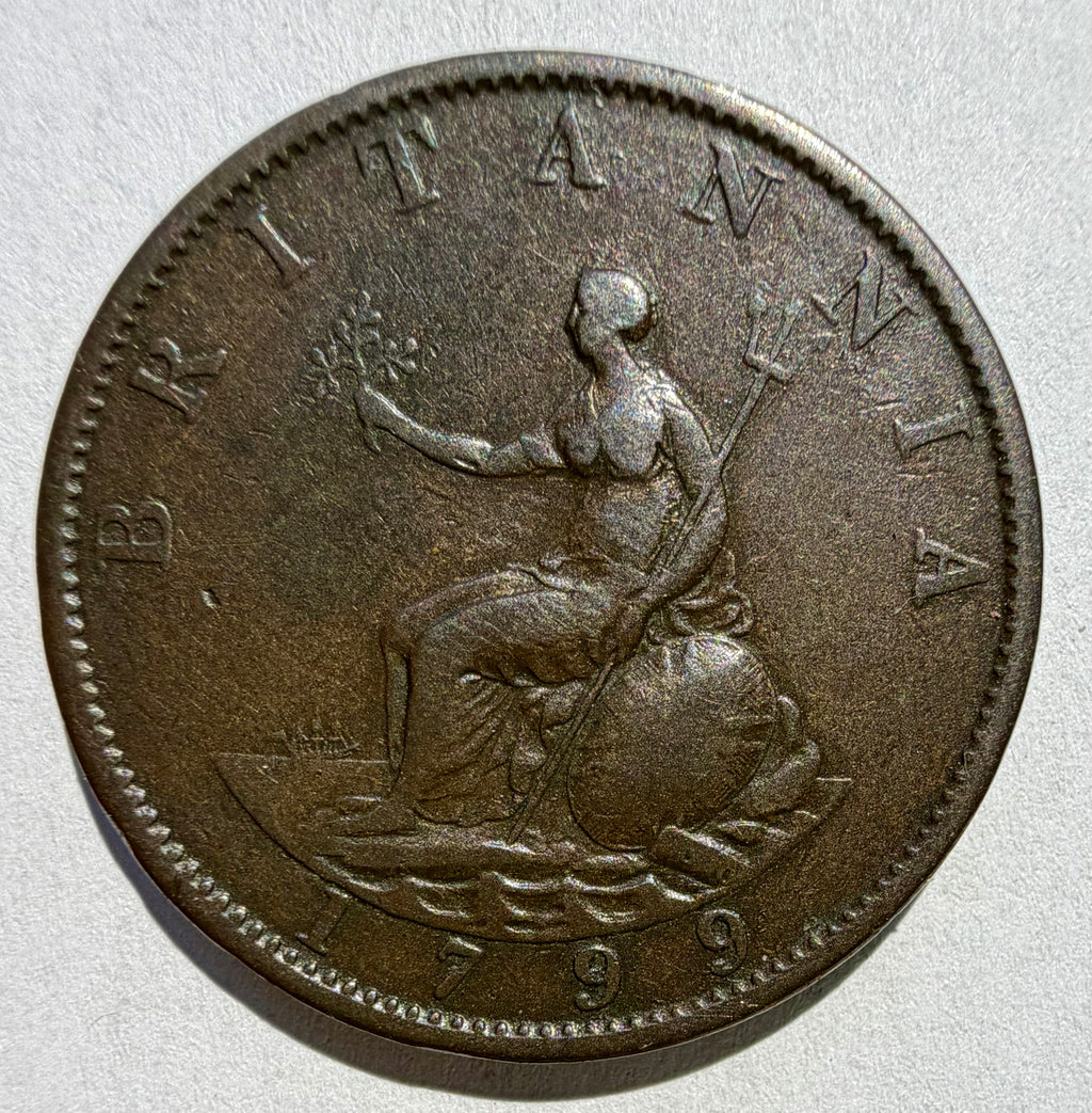 1799 halfpenny 9 ports