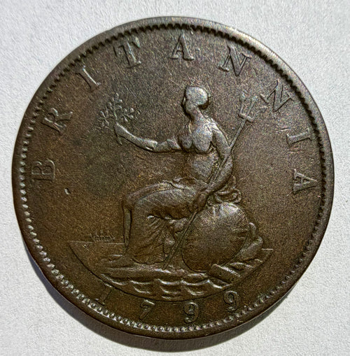 1799 halfpenny 9 ports