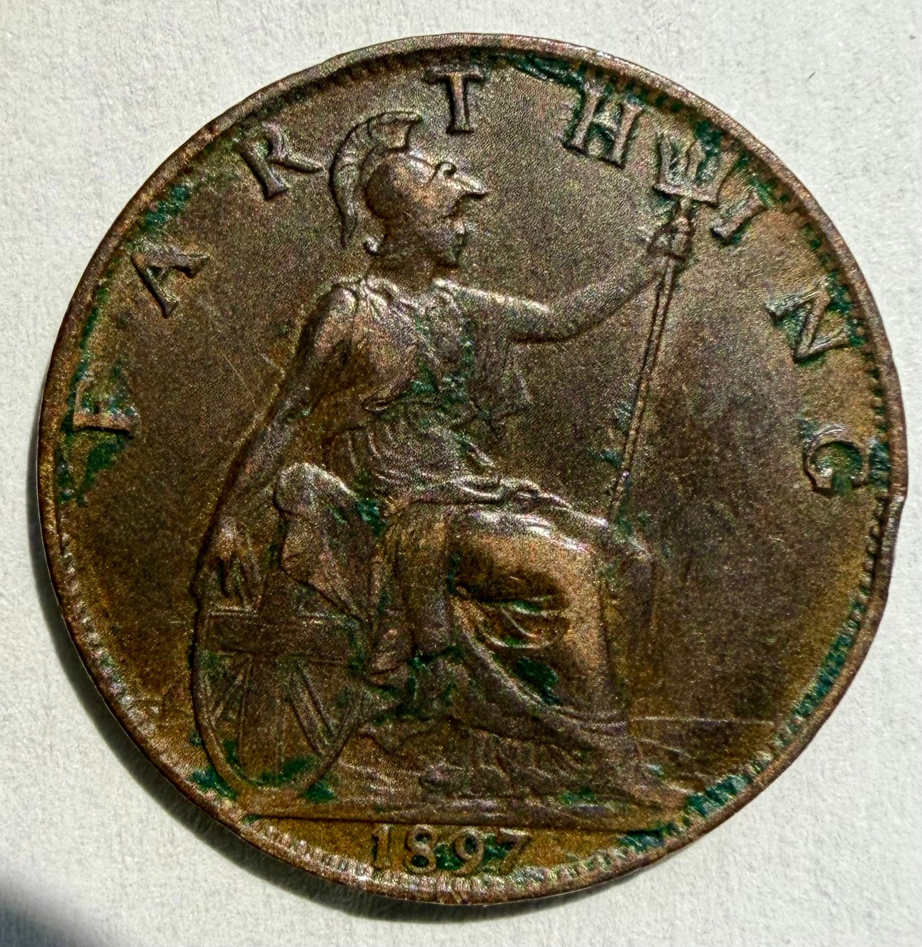 1897 farthing-high grade