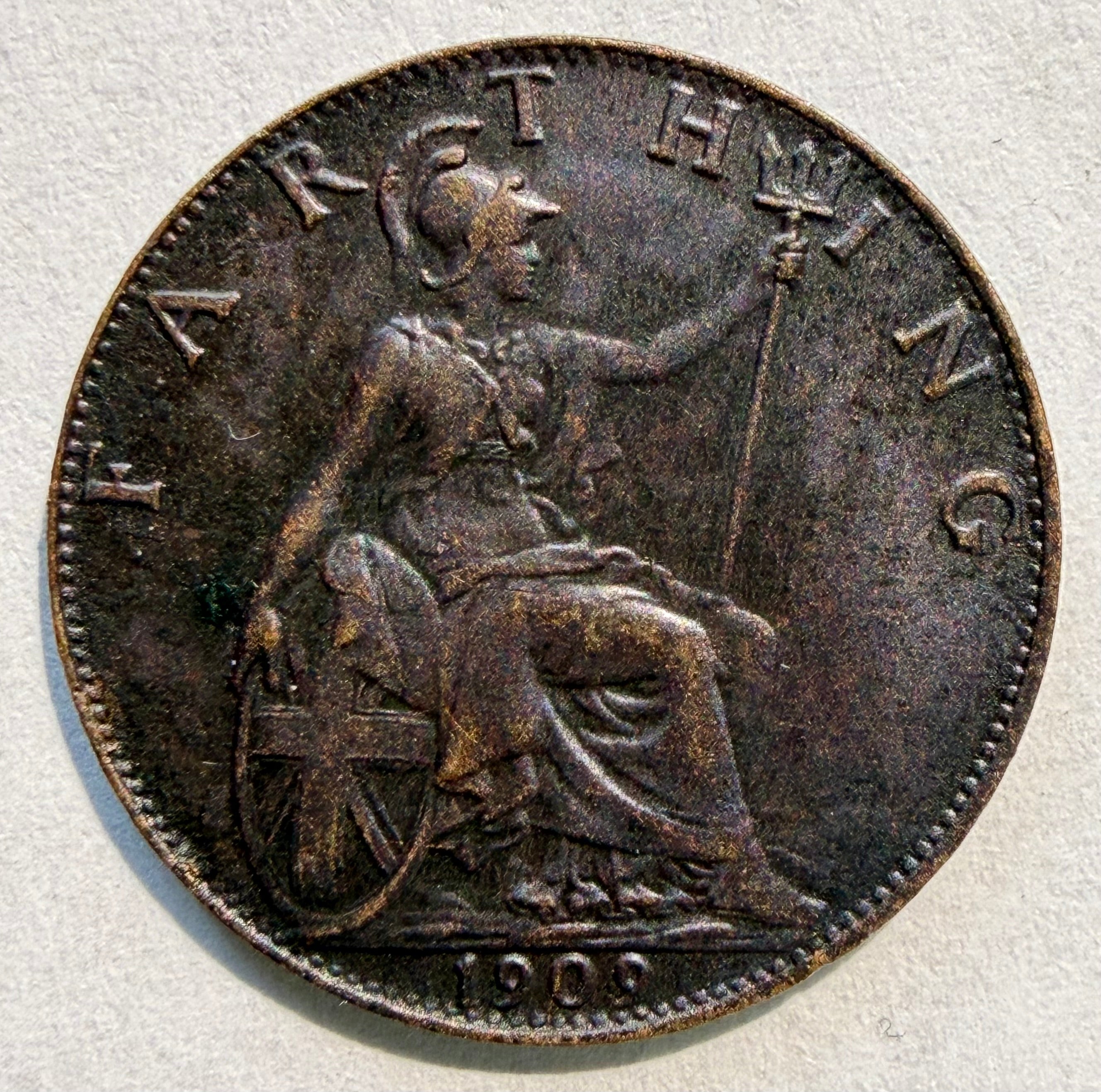 1909 farthing-high grade