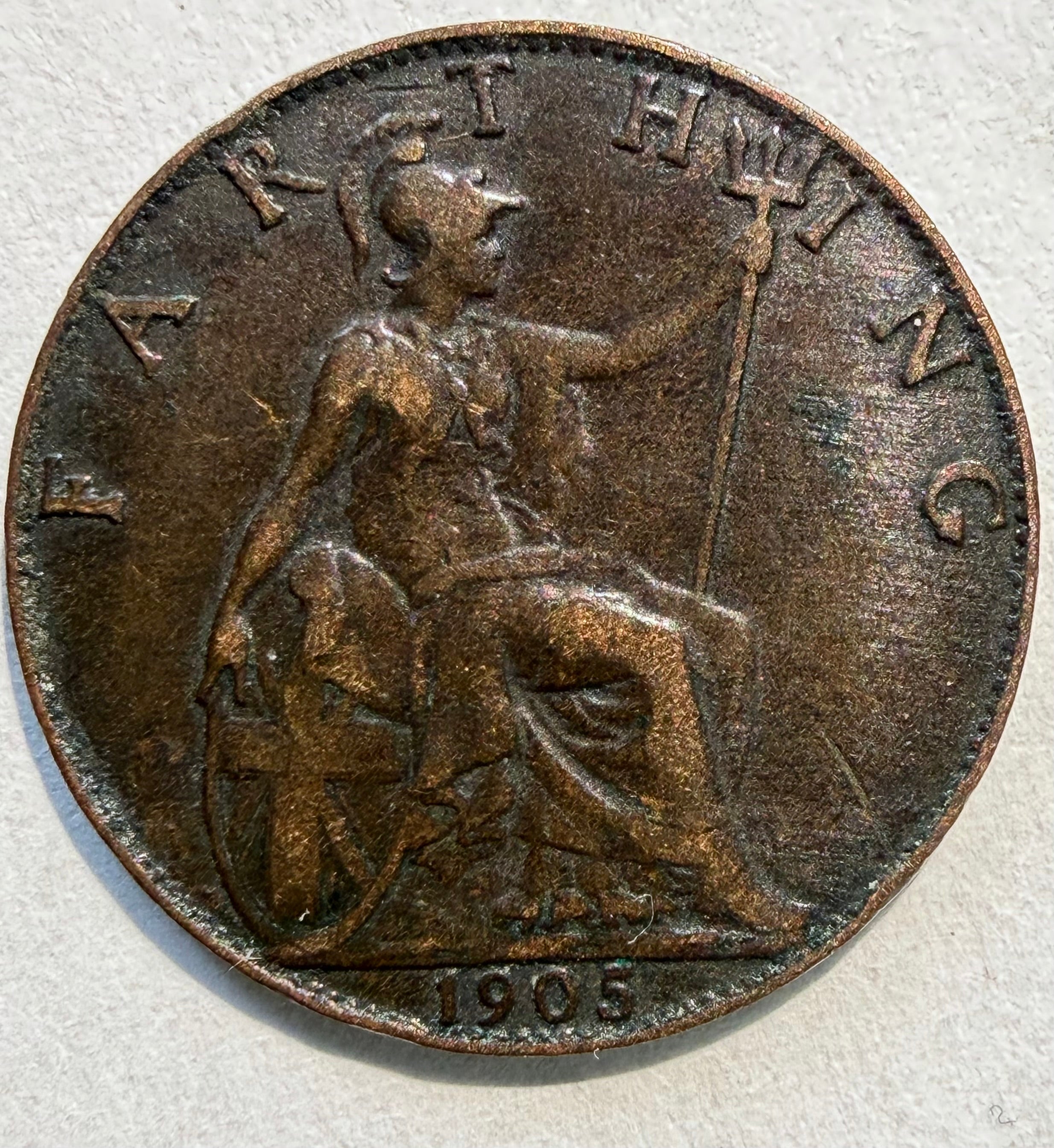1905 farthing-high grade