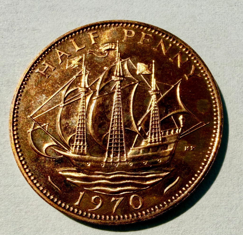 1970 Proof Halfpenny