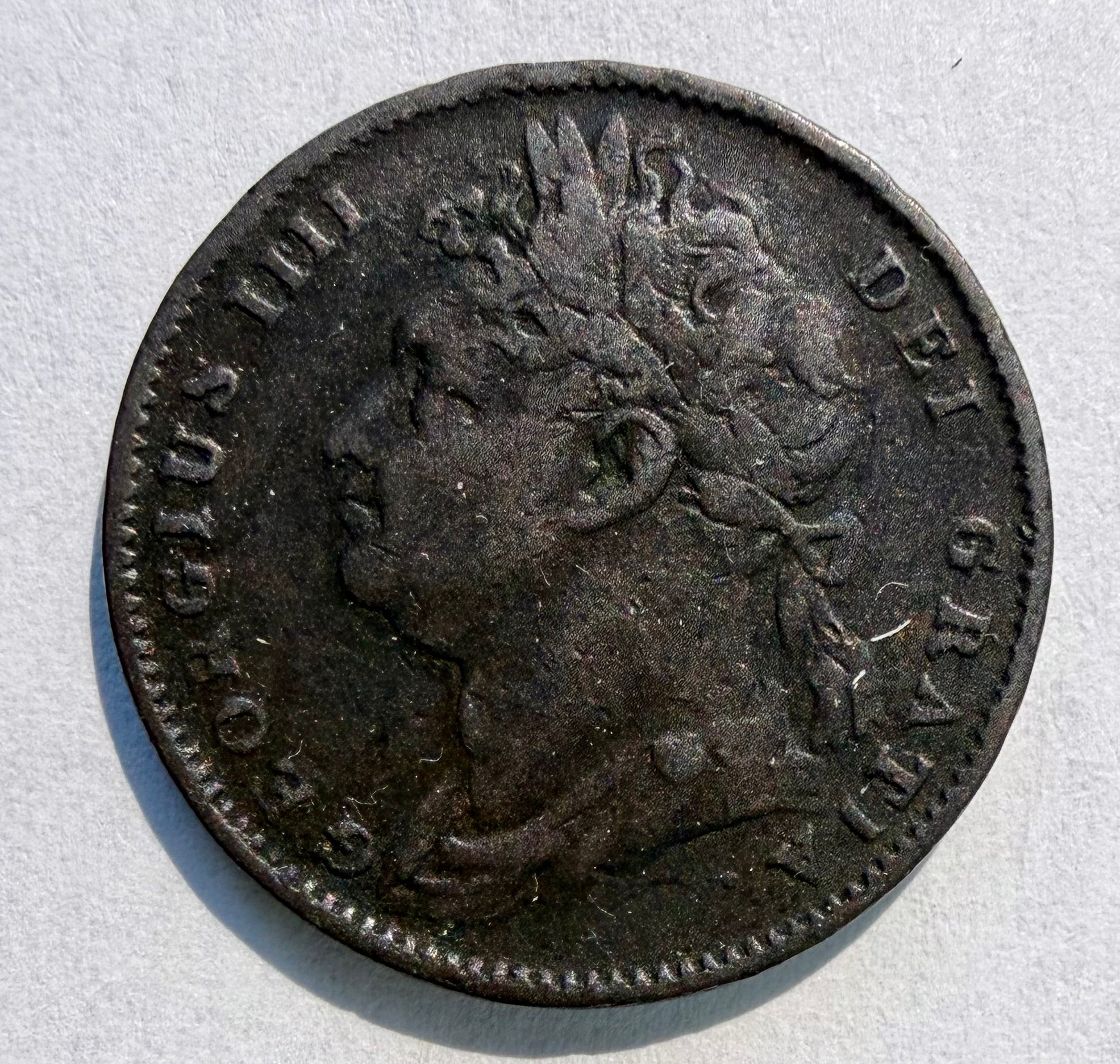 George III farthing 1821