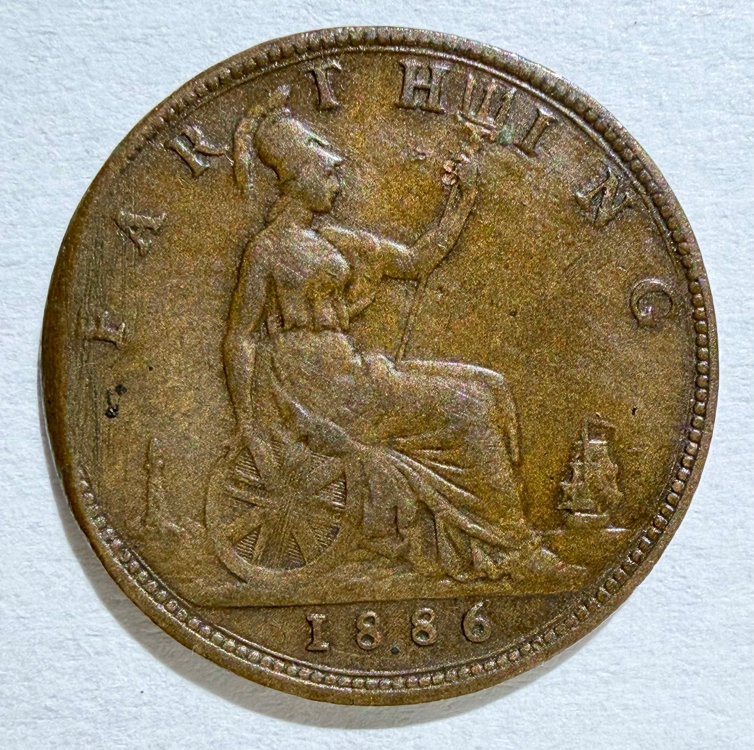 Victoria  farthing 1886