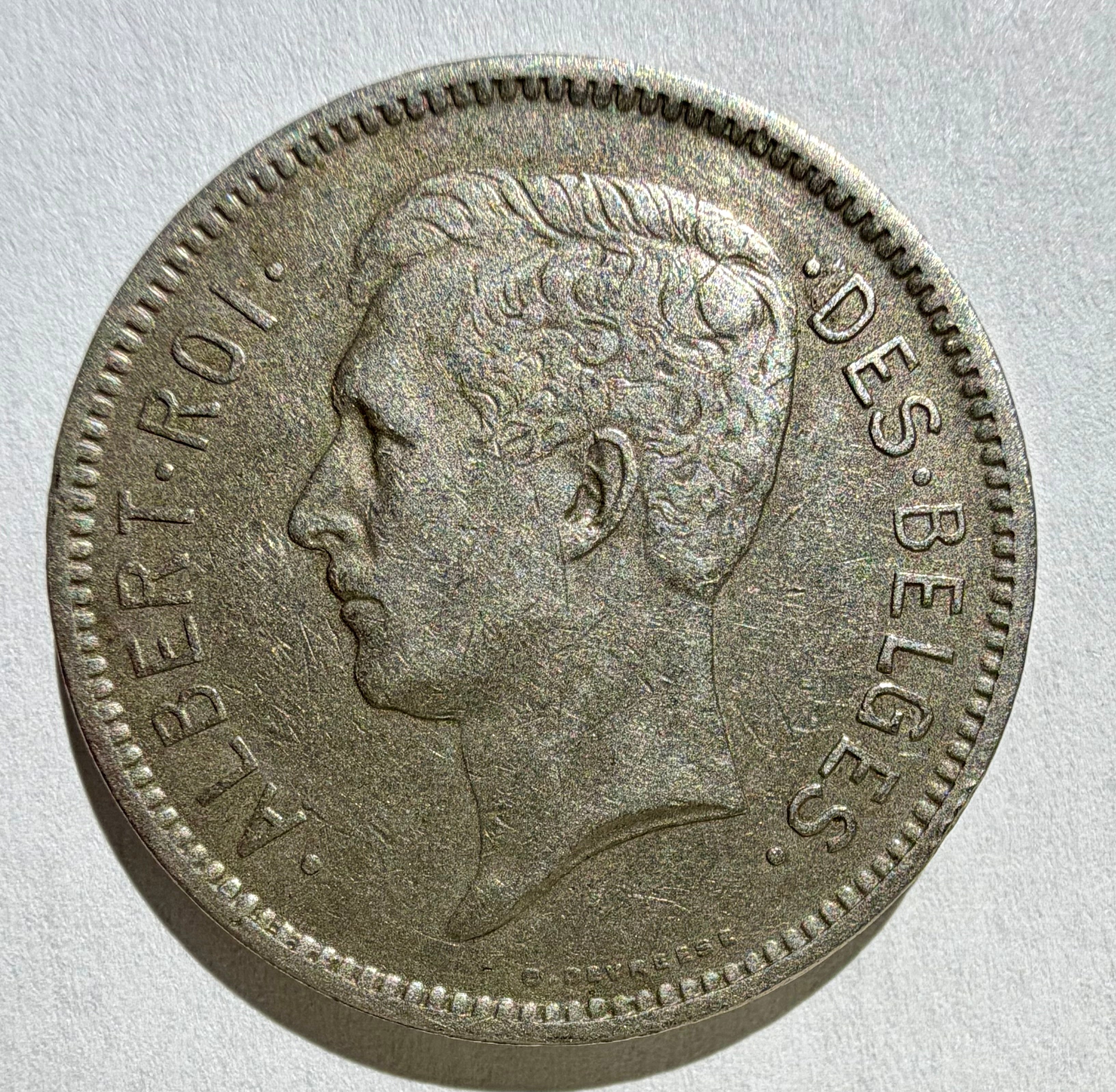 Belgium 5 Francs 1931