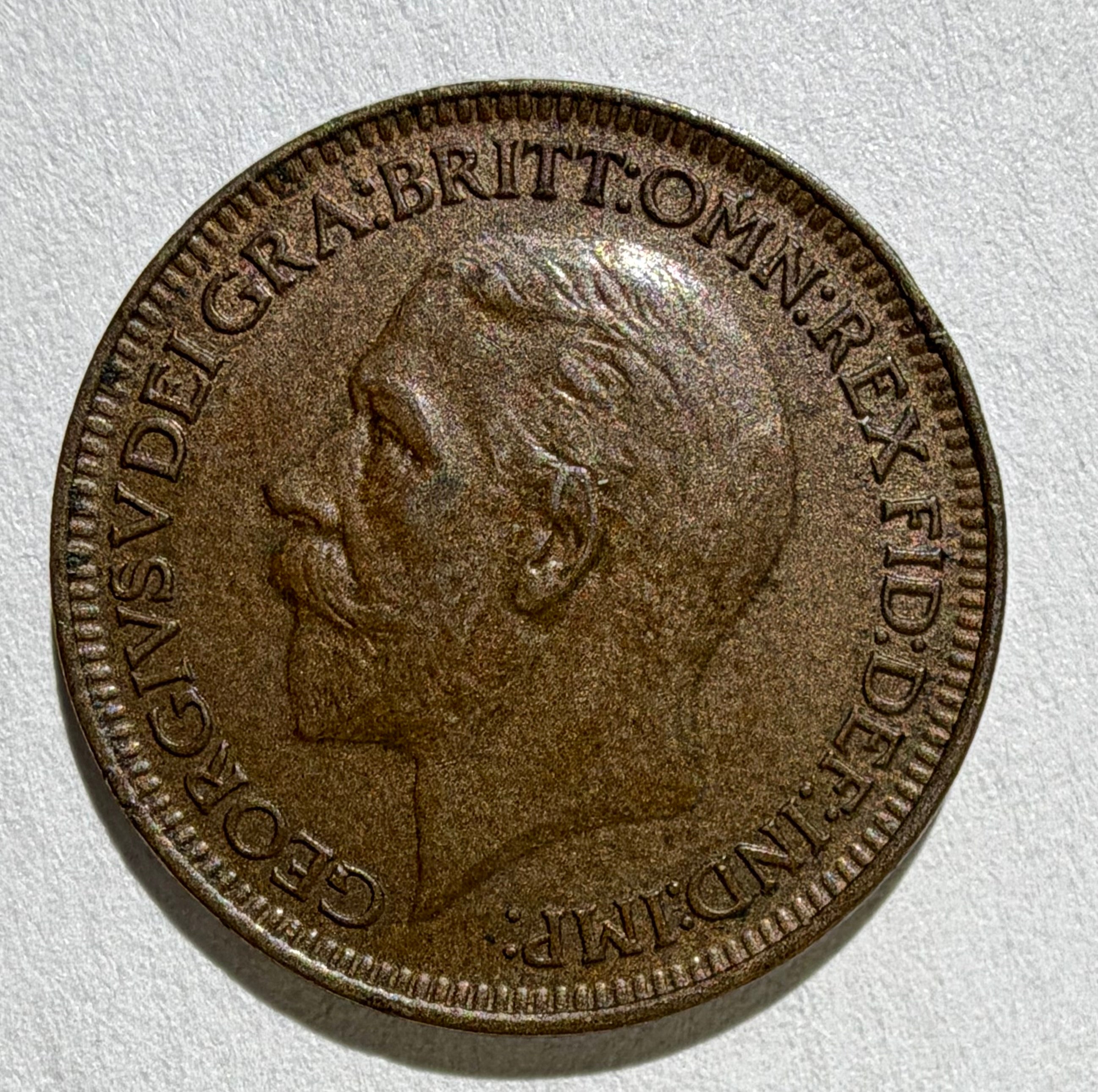 George V Farthing 1928