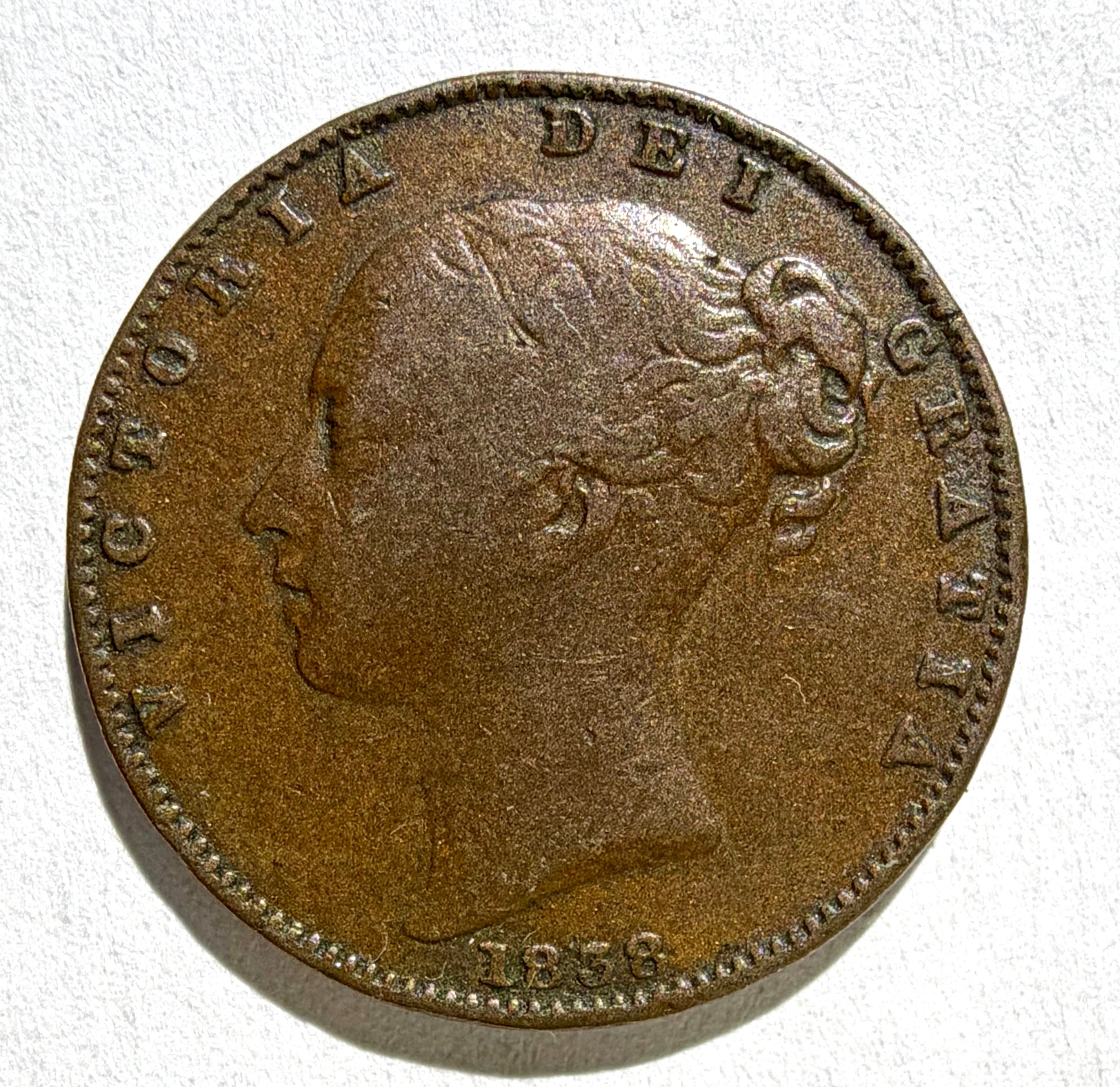 Victoria  farthing 1838