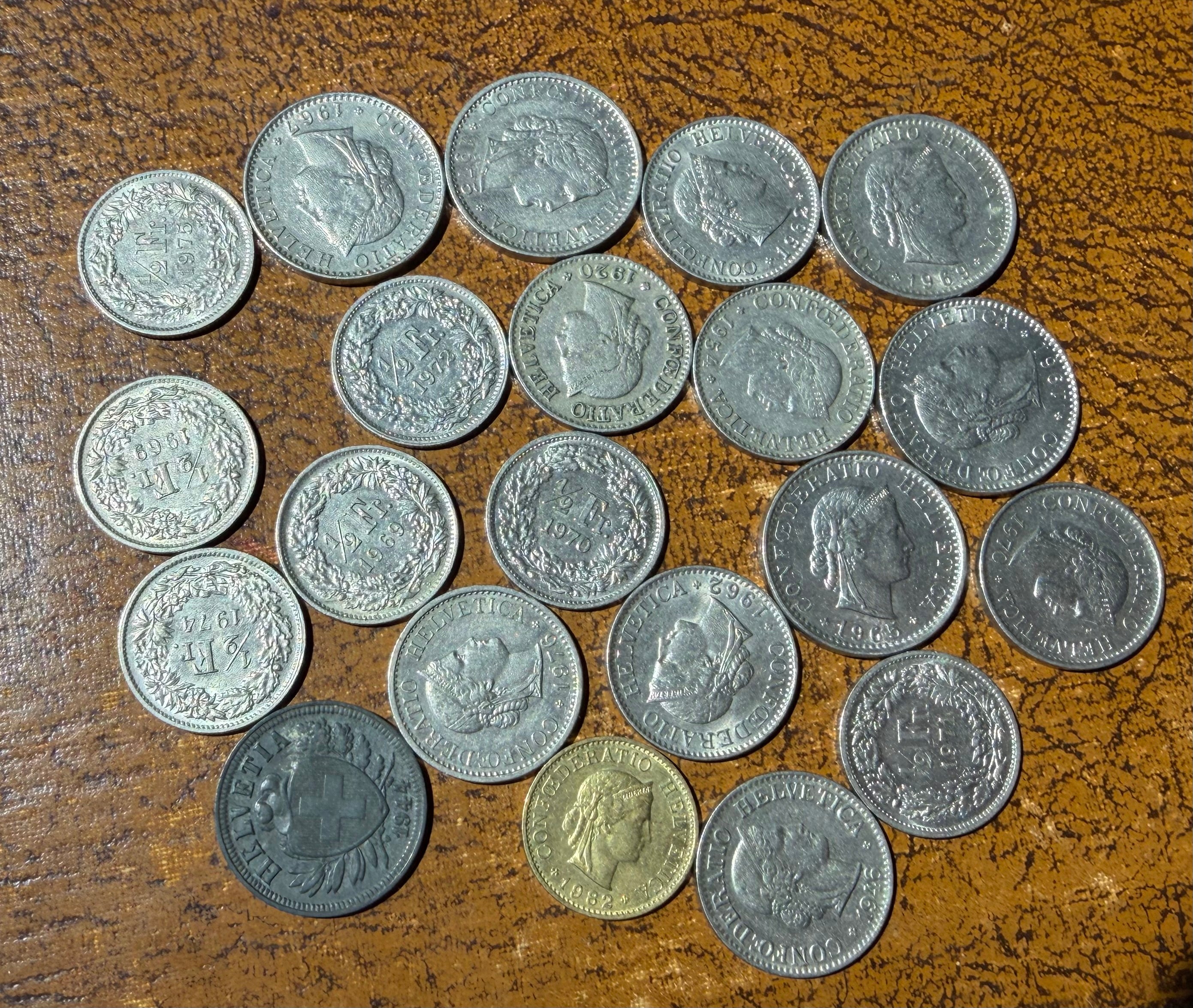 Group of Switzerland coins
