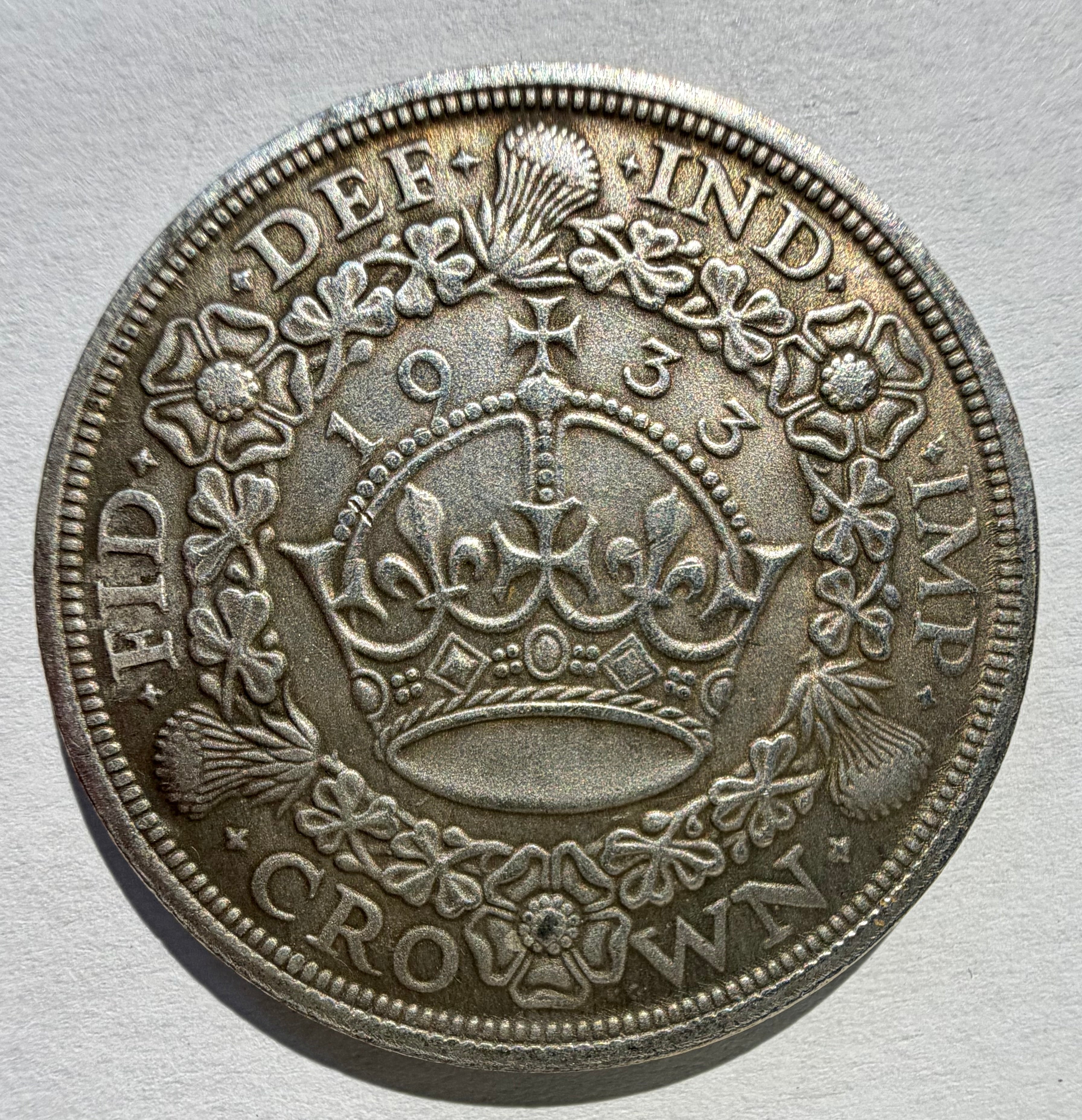 Modern restrike of a 1933 crown 23 grams